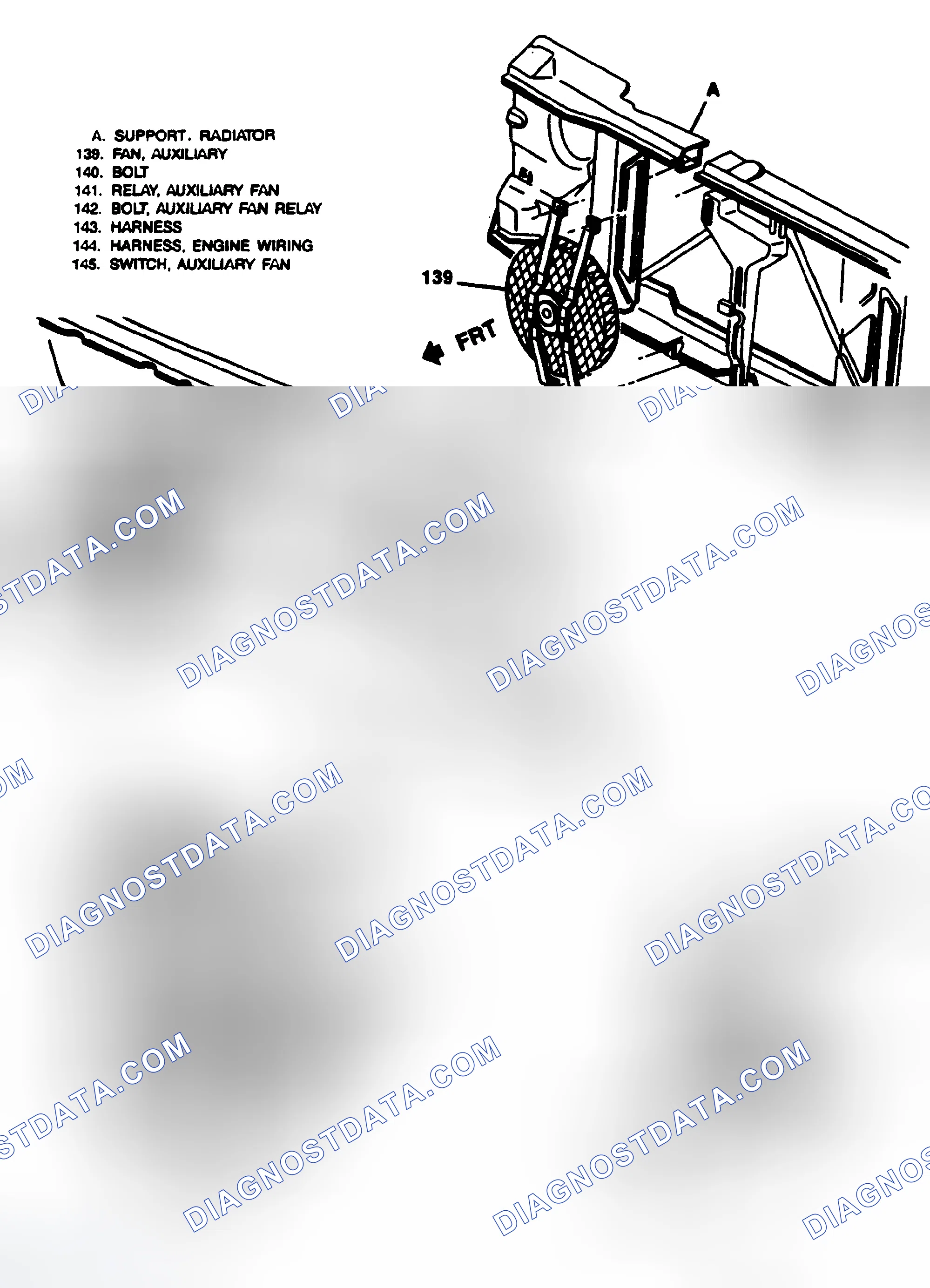 Scheme 2: Auxiliary Coolant Fan (Removal & Installation)