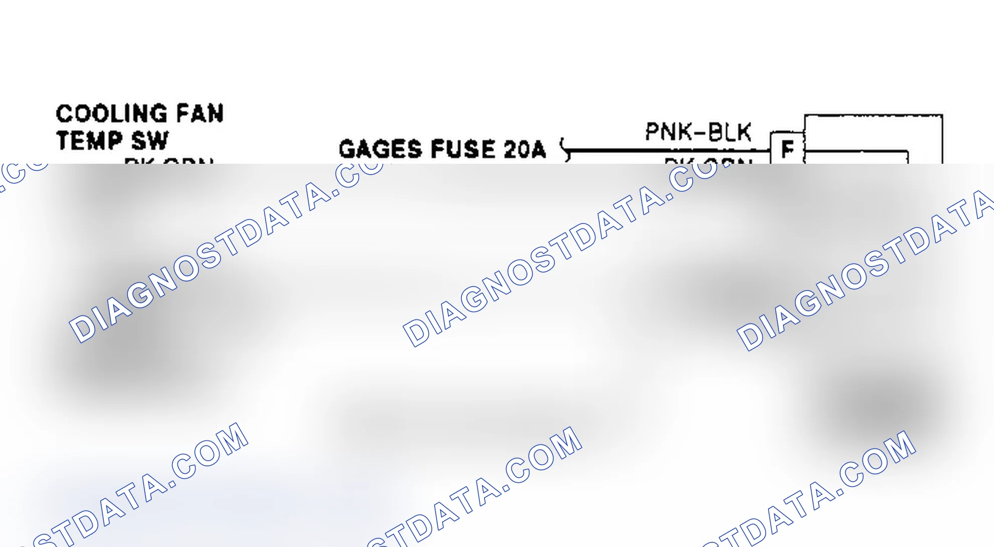 Scheme 6: Cooling Fan Wiring Diagram ("G" Series - 7.4L A/C)