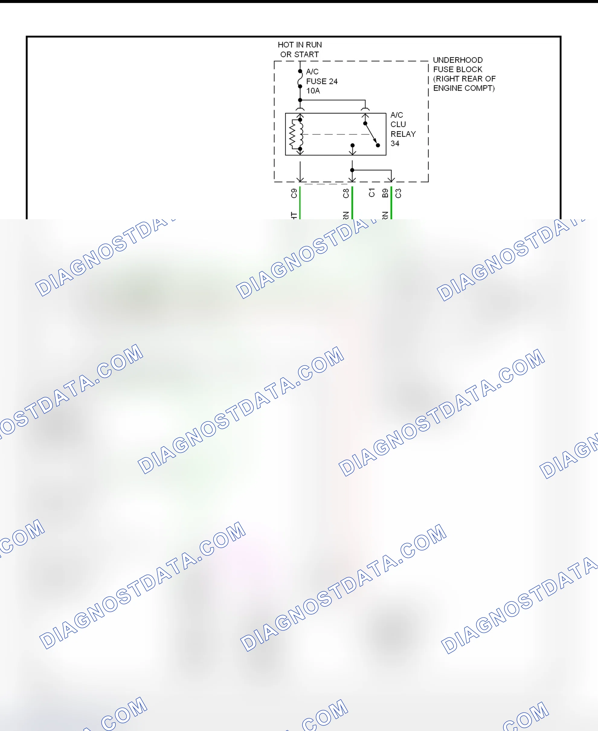 Scheme 18: A/C Compressor Clutch Control Circuit Wiring Diagram (2000-01 Corvette)