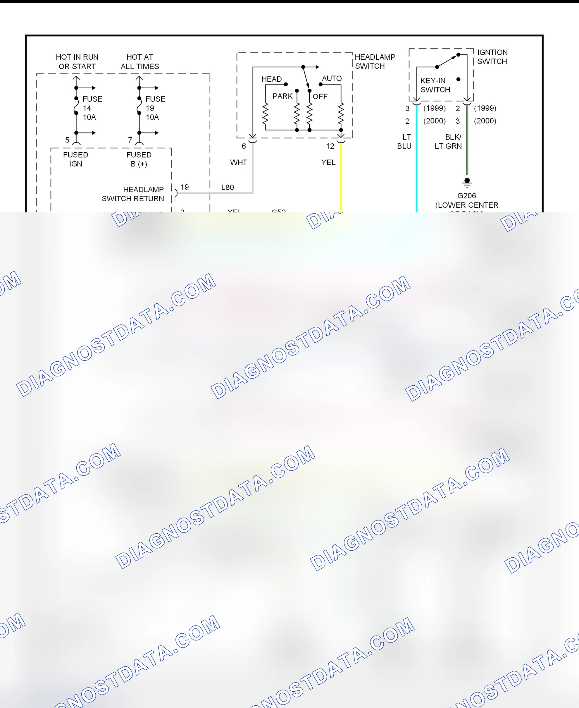Fig. 4: Warning Systems Wiring Diagram (Concorde, Intrepid, LHS & 300M)