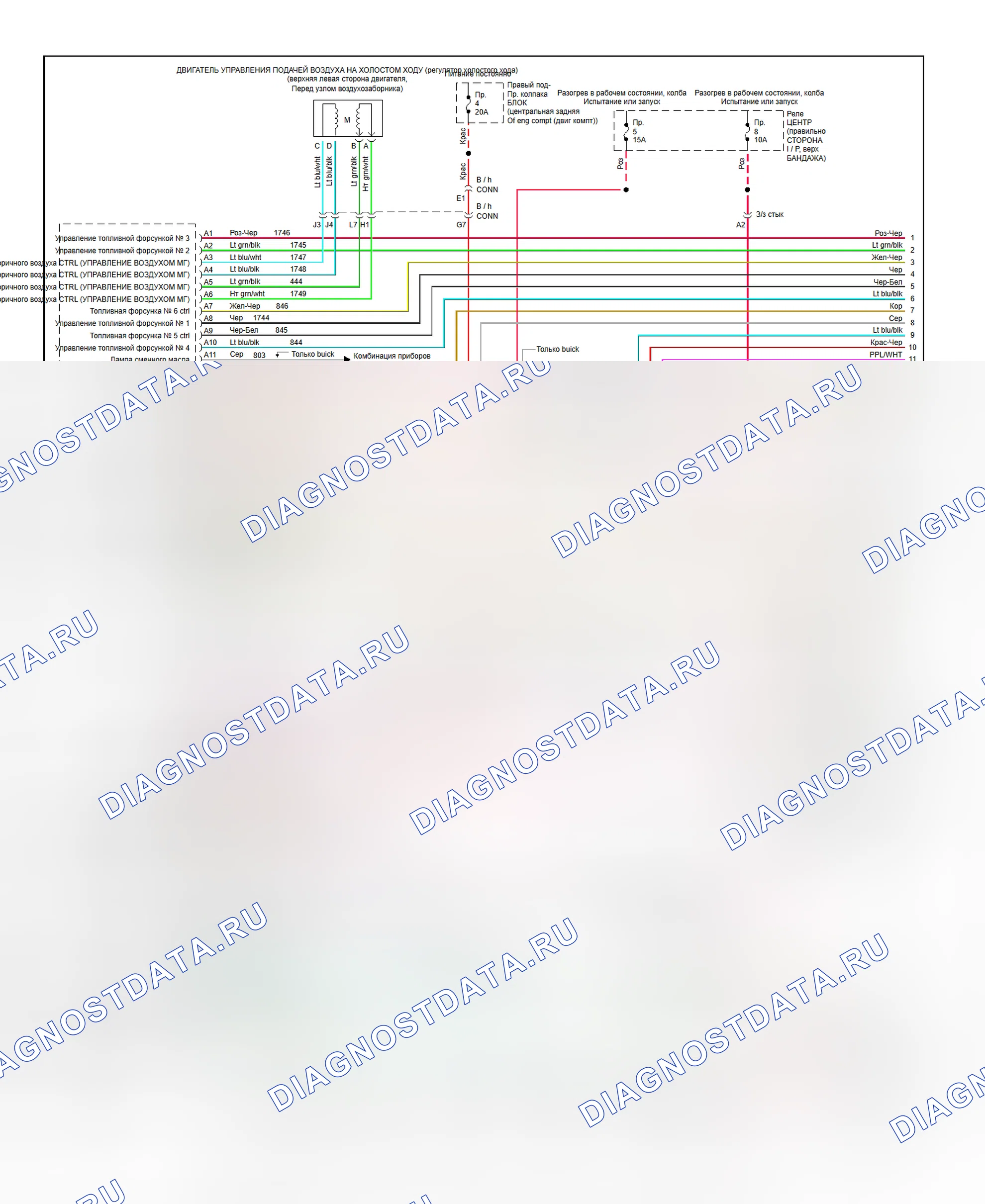 Scheme 115: 3.8L (VIN K, L & 1) PCM Wiring Diagram (Bonneville, Eighty Eight & LeSabre - 1 Of 3)