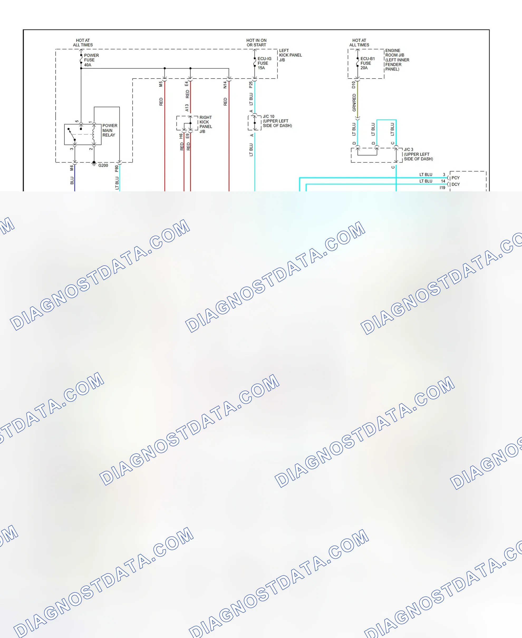 Scheme 2: Power Window System Wiring Diagram (Land Cruiser)