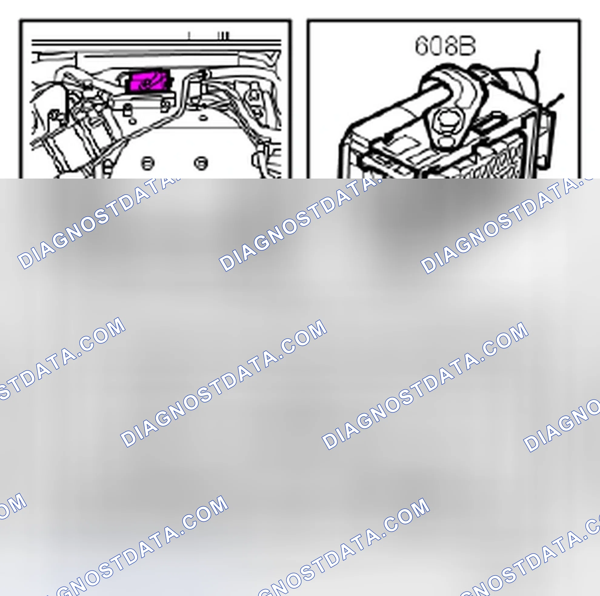 Scheme 890: Control module, Motronic E9, B284, switch B, (608B)