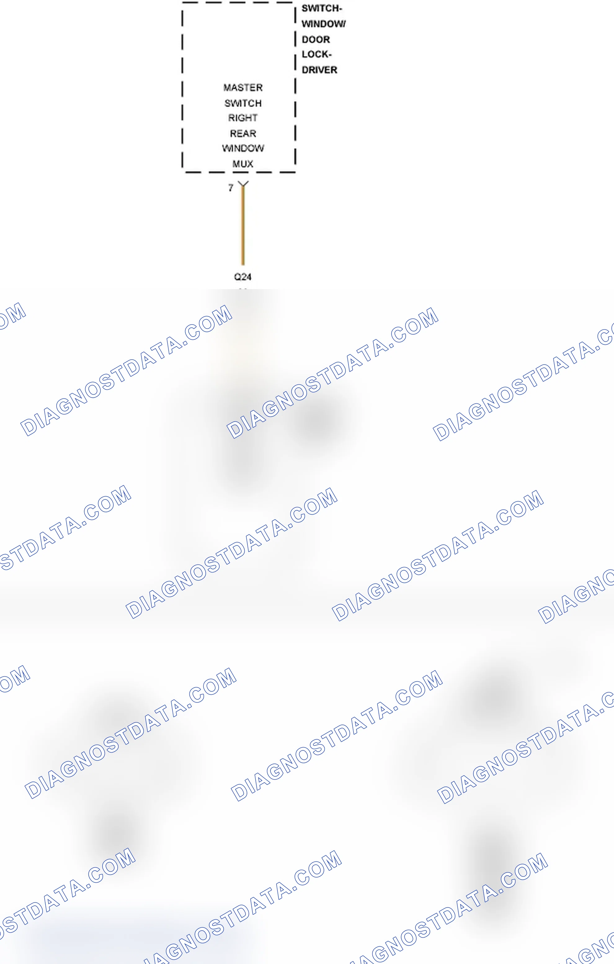 Scheme 324: B19FD-RIGHT REAR WINDOW SWITCH CIRCUIT STUCK - JS27