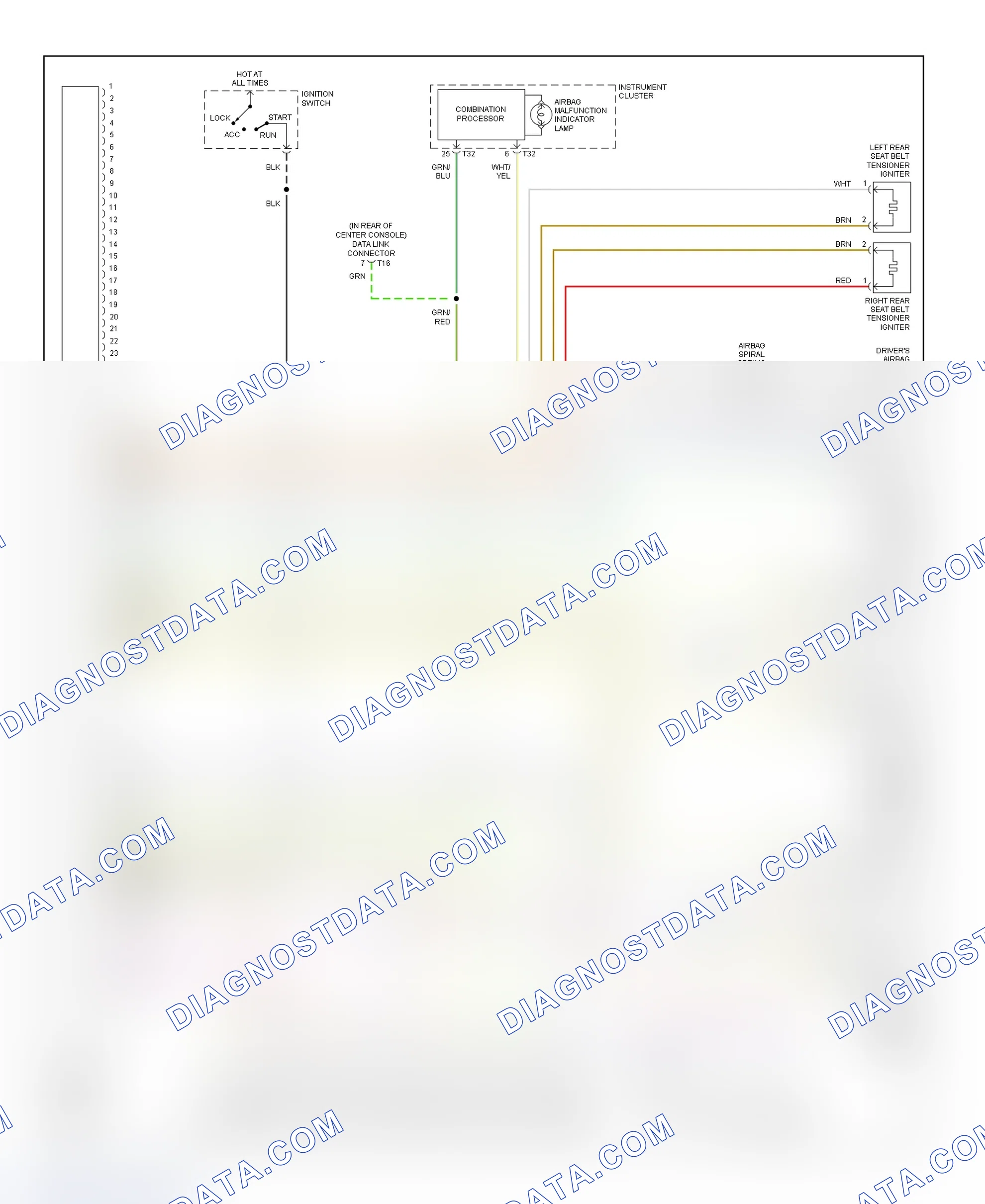 Scheme 14: Air Bag System Wiring Diagram