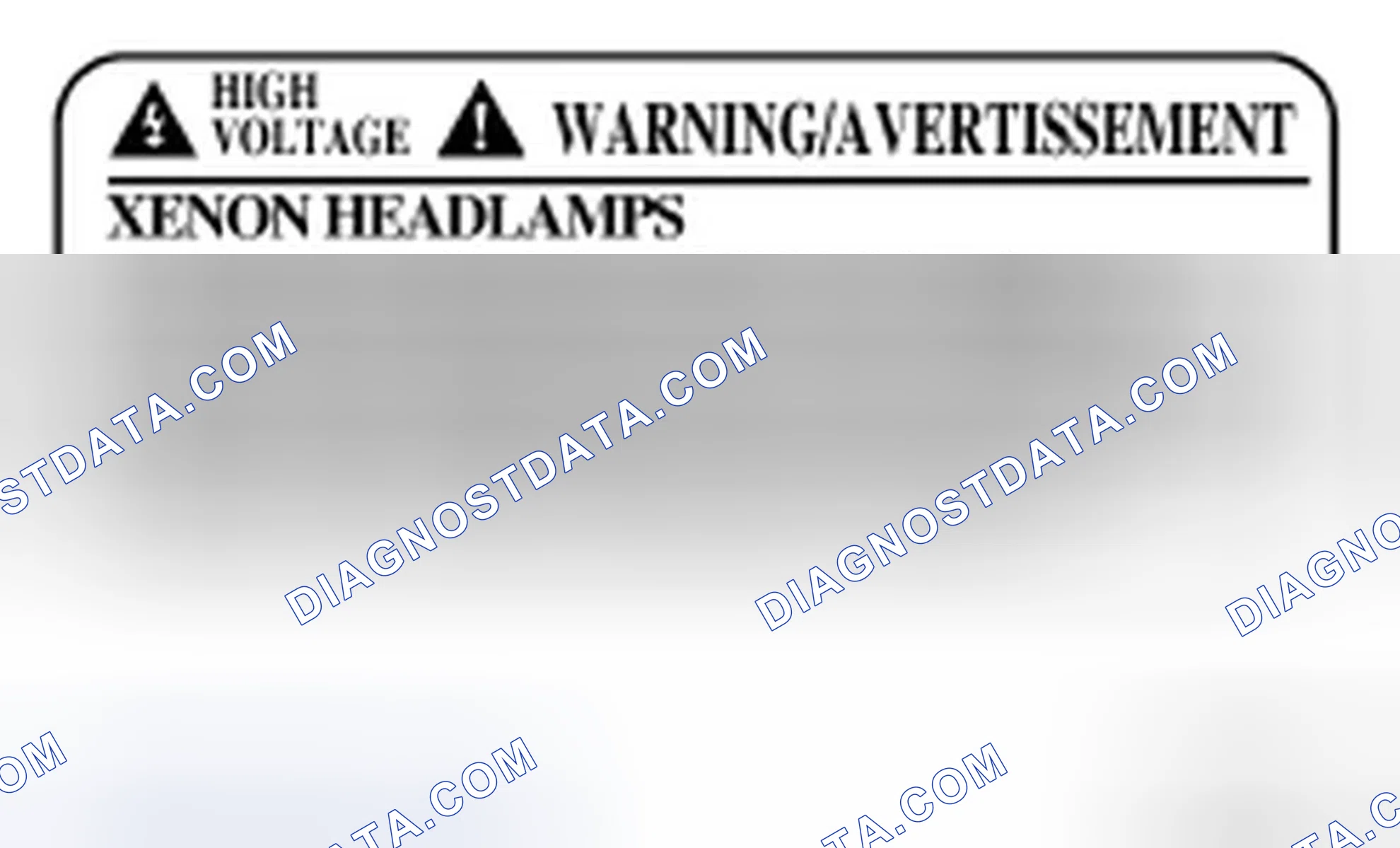 Scheme 30: Precautions For Xenon Headlamp Service