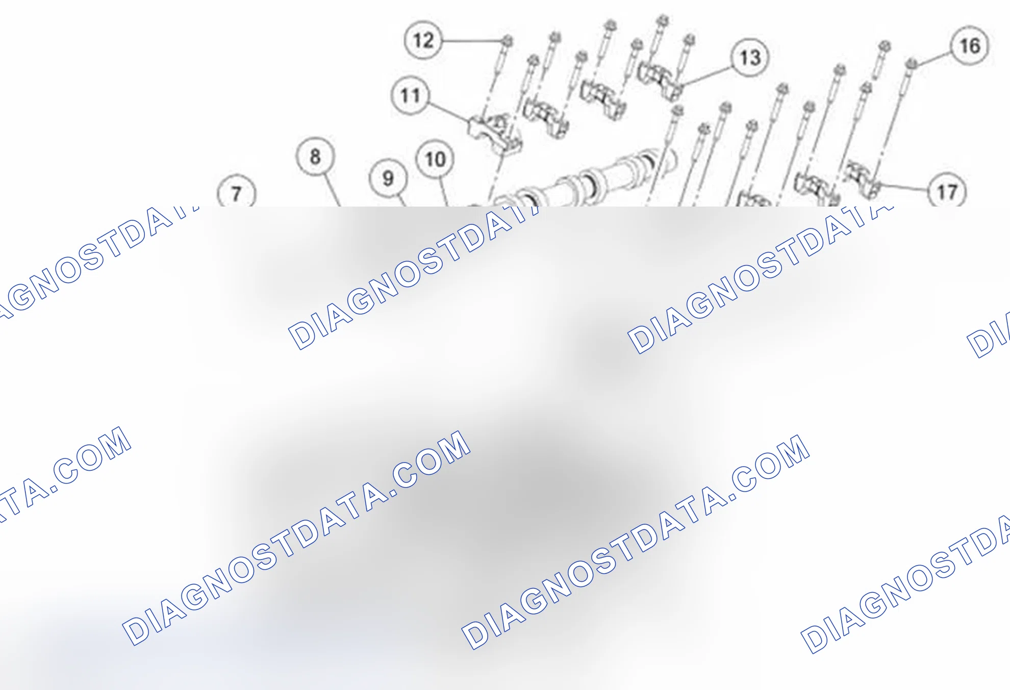 Scheme 584: LH Side Intake and Exhaust Camshaft