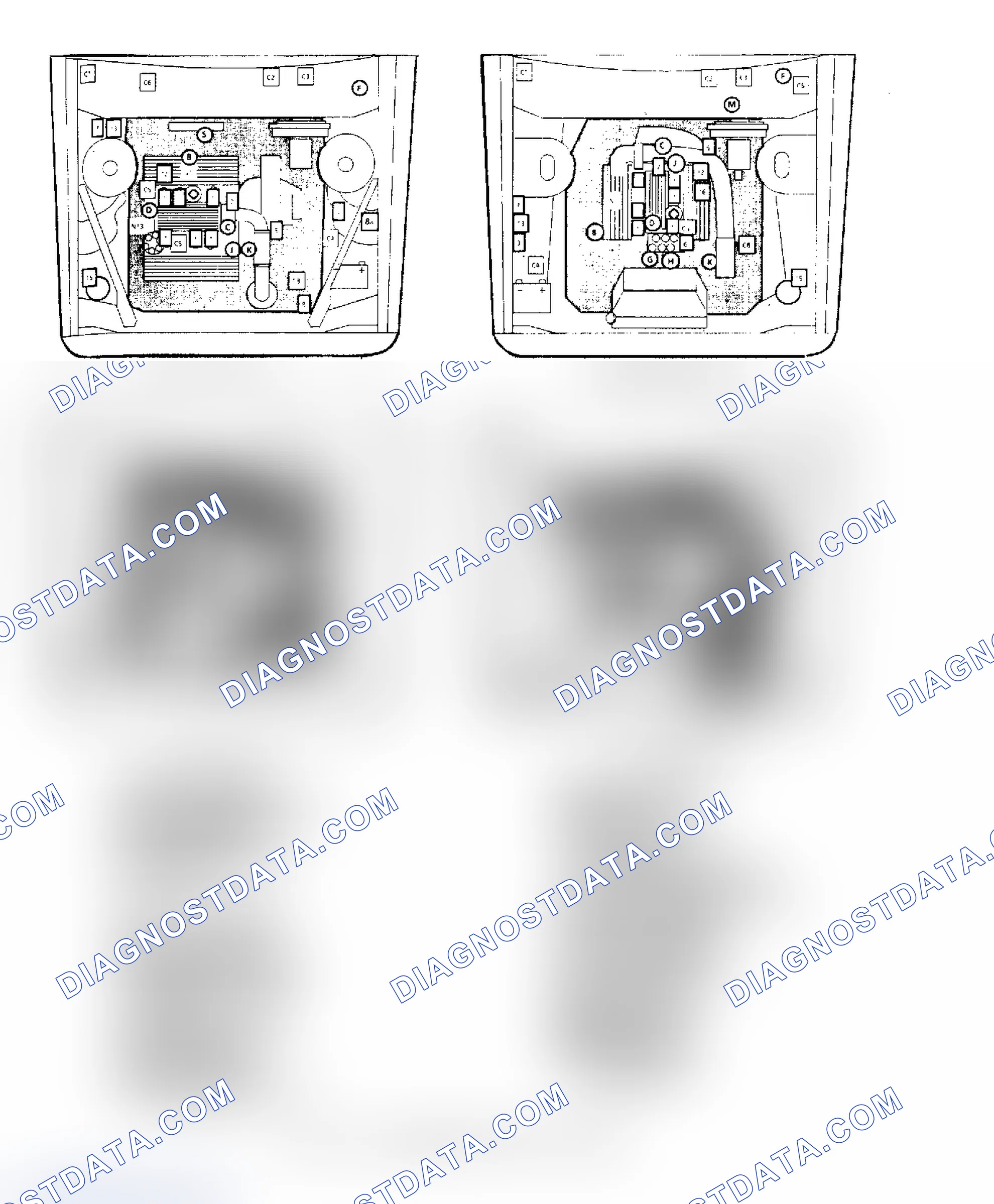 Scheme 367: Component Location for 3.0L & 3.8L Engines