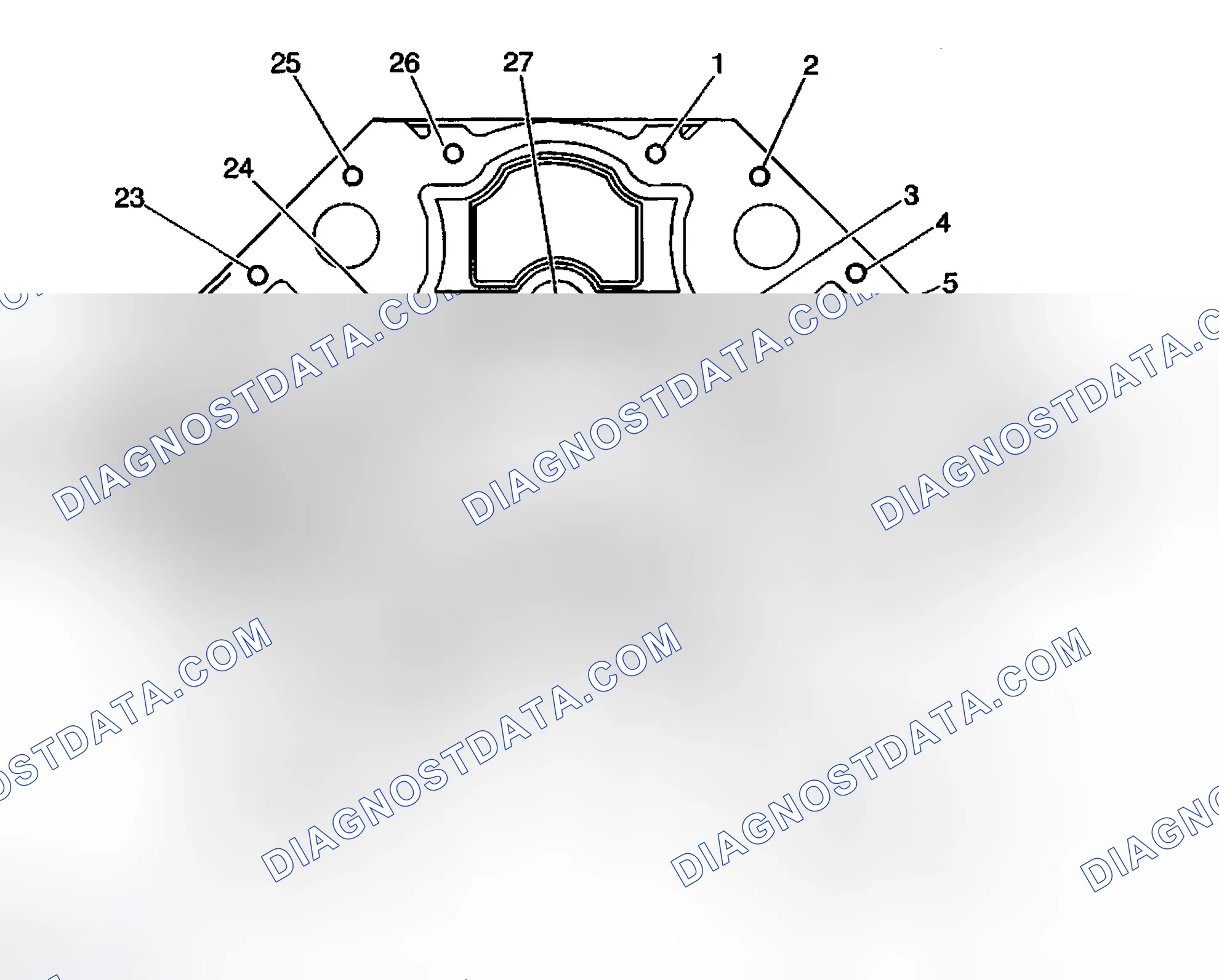 Scheme 733: Engine Block-Front View
