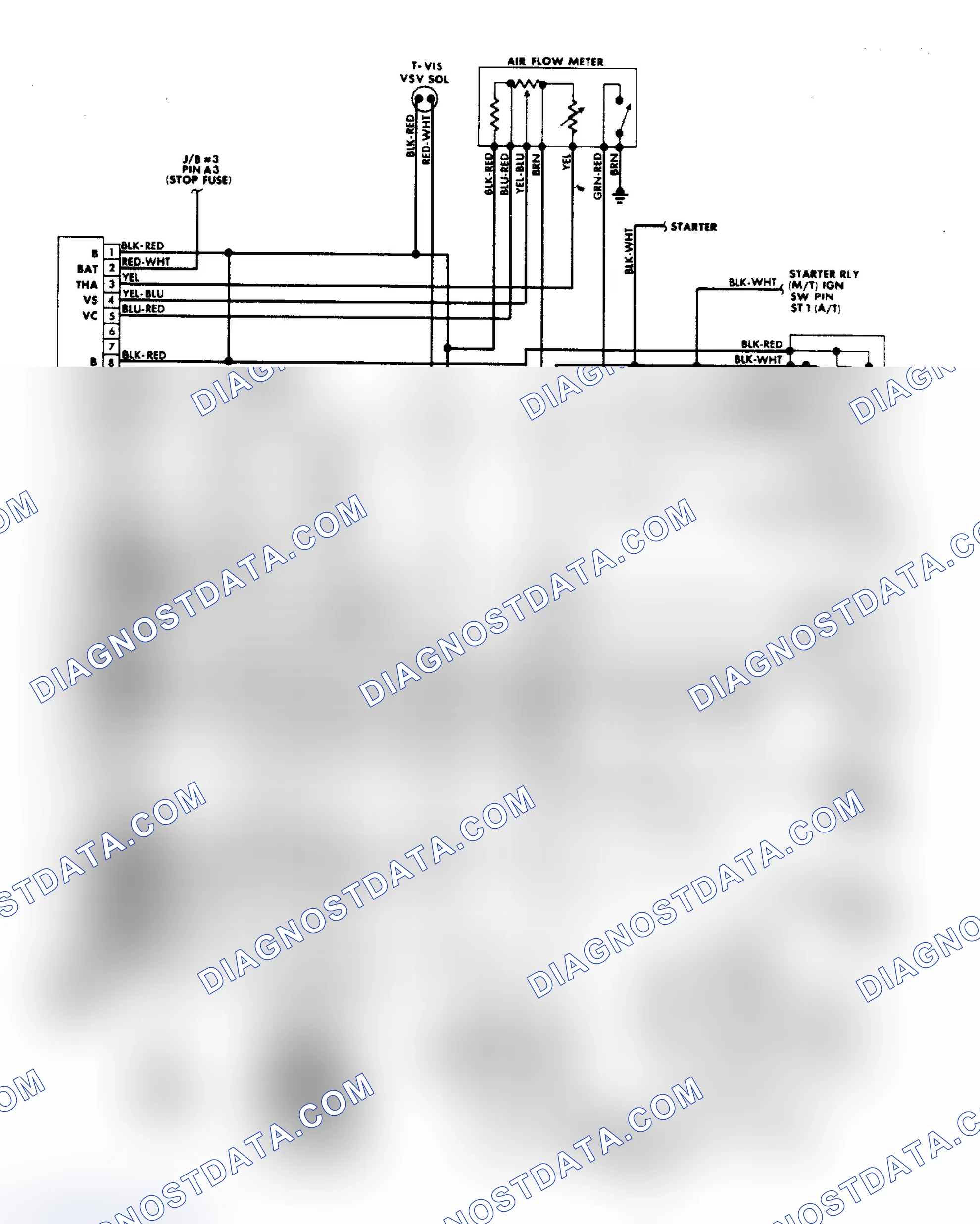 Scheme 58: EFI/TCCS Wiring Diagram (Corolla RWD - W/4A-GE Engine)