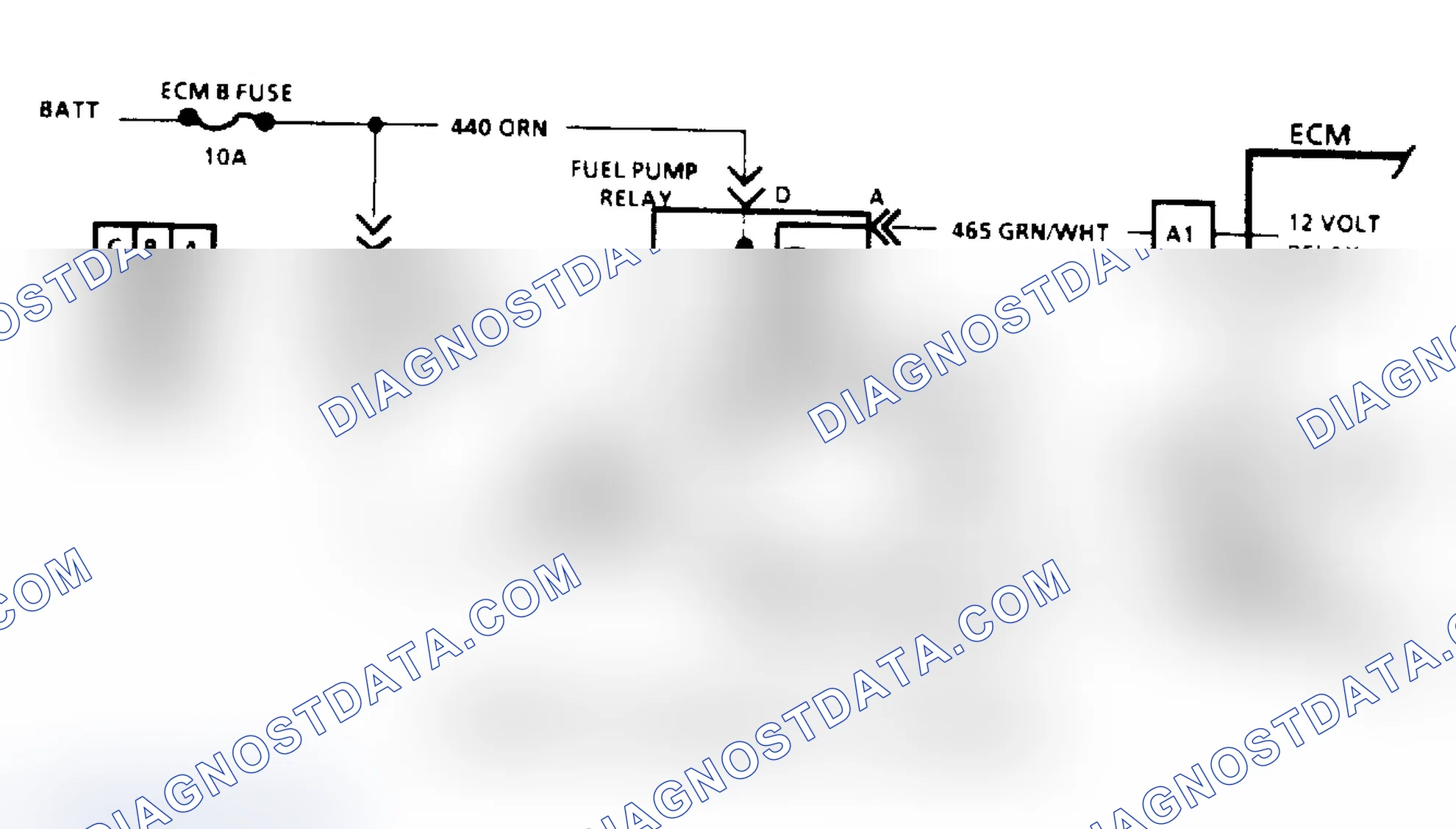 Scheme 82: Code 54, Fuel Pump Schematic (Astro, Safari & "S/T" Series)