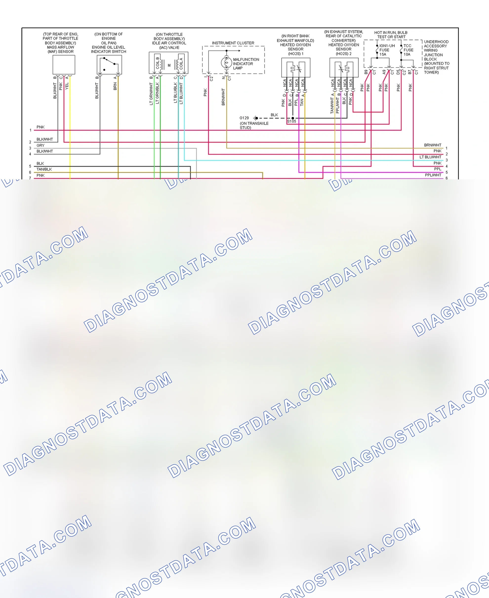 Scheme 120: PCM Wiring Diagram (Grand Prix - 3.8L VIN 1 - 3 Of 4)