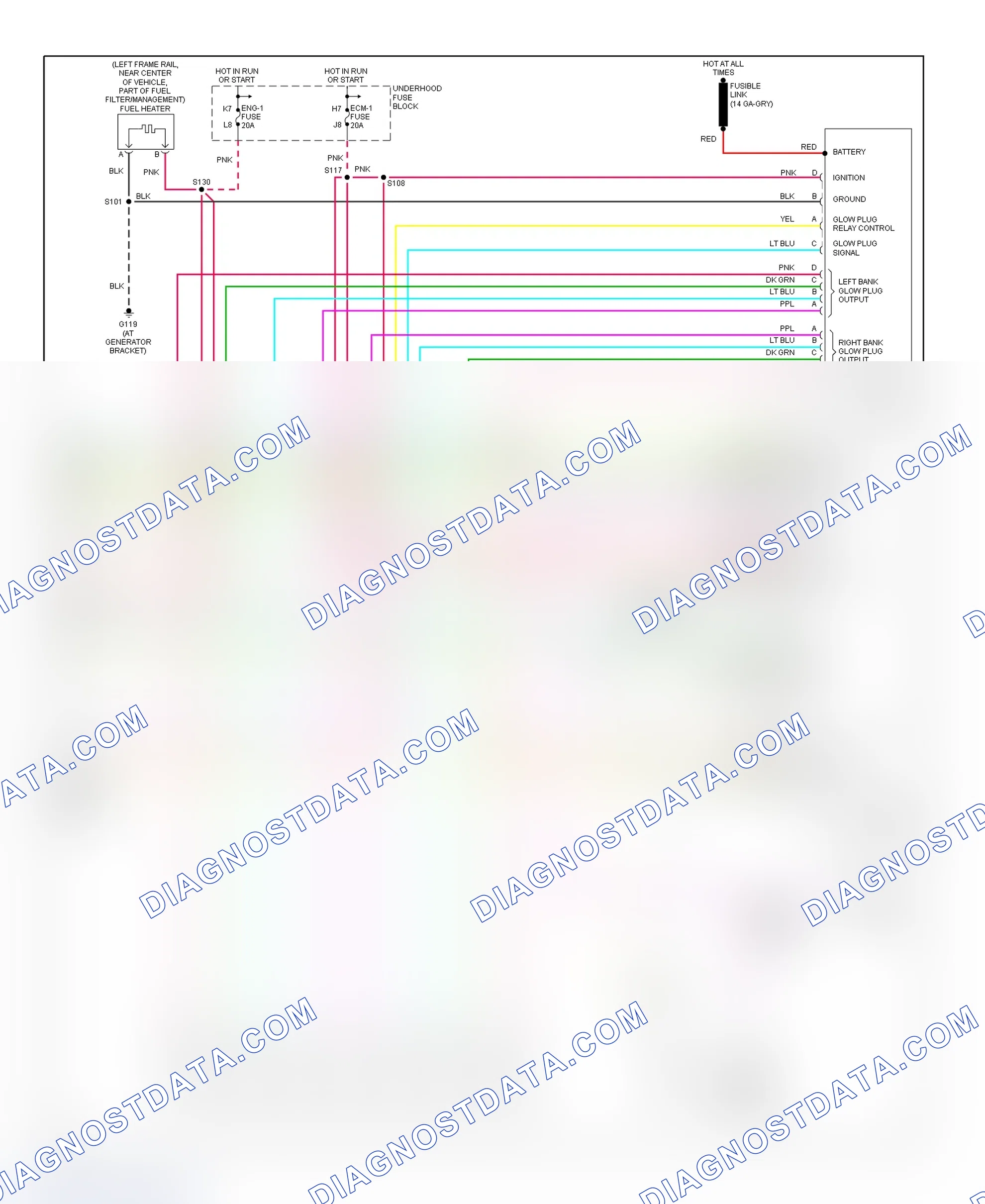 Scheme 61: PCM Wiring Diagram (Chevy Express & Savana - 6.5L - California - 4 Of 4)
