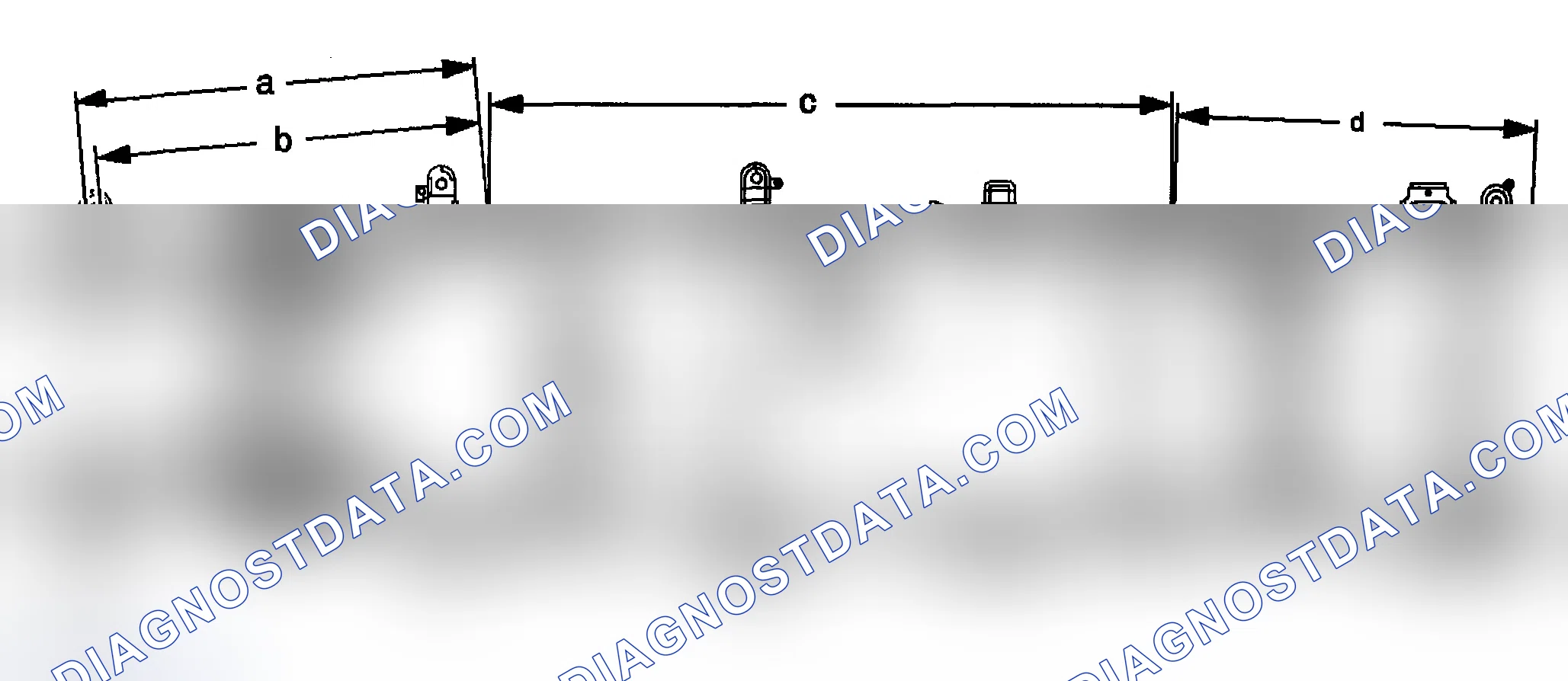 Scheme 6: Dimensions - Frame (2500 Suburban/Yukon XL/Avalanche 2WD)