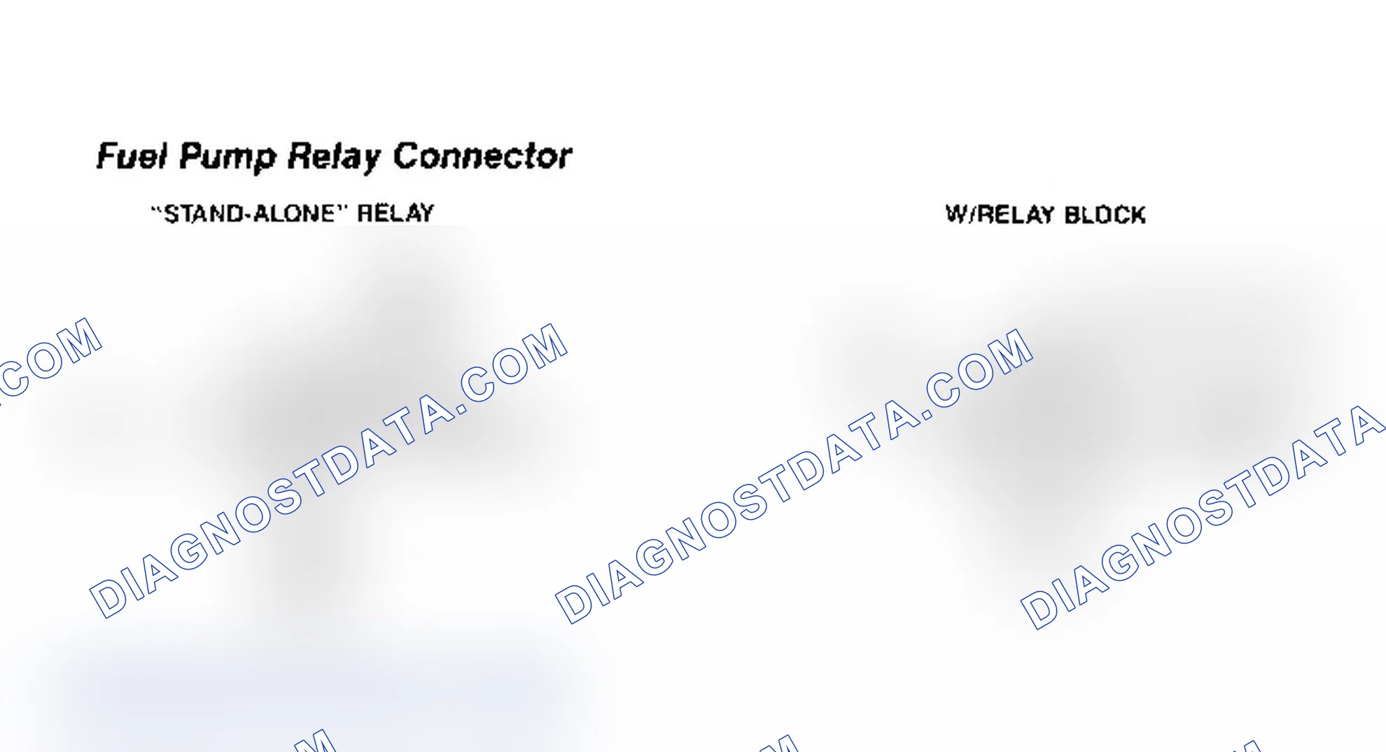 Scheme 32: Fuel Pump Relay Connector