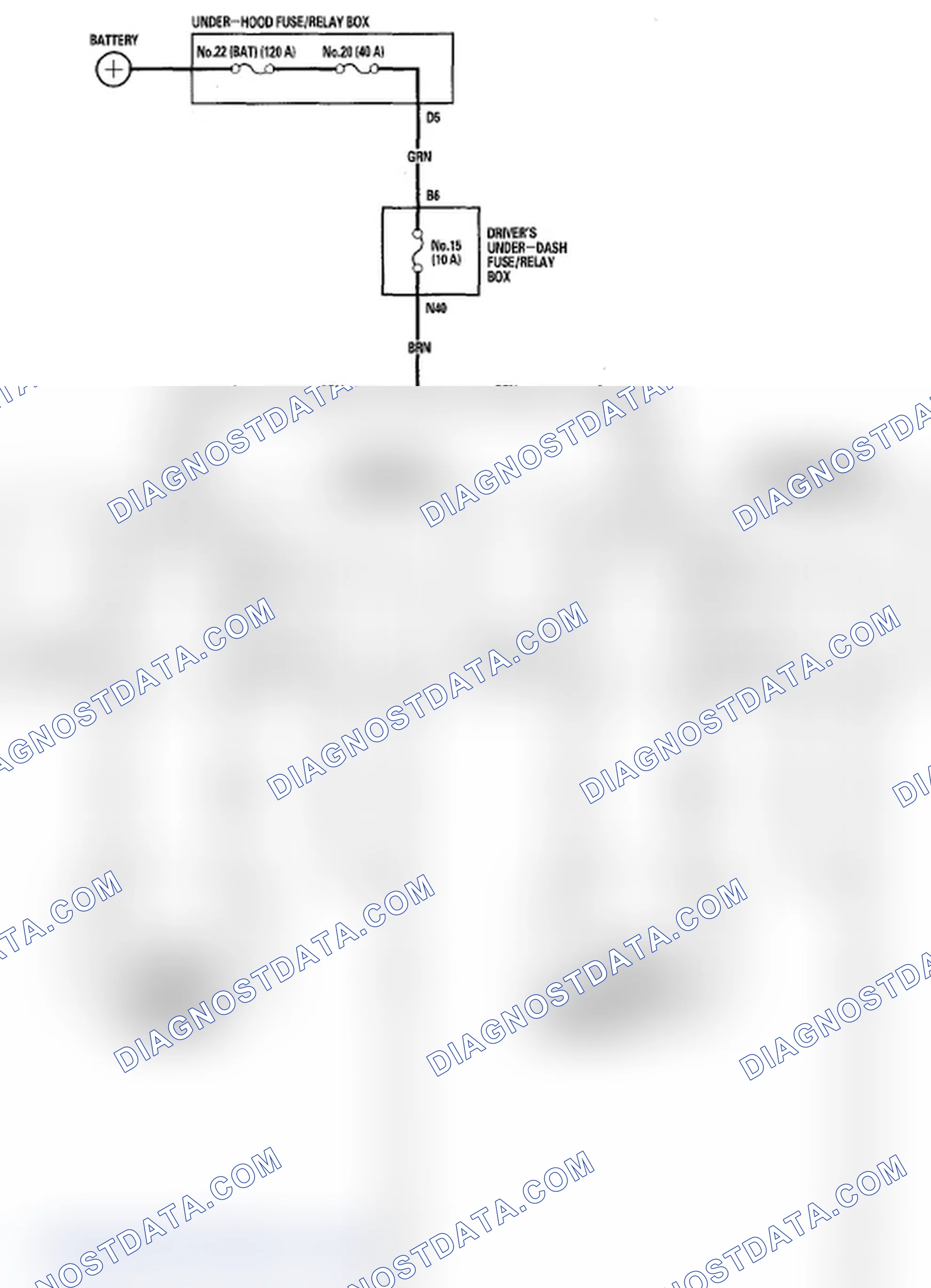 Fig. 2: Power Lumbar Support - Circuit Diagram