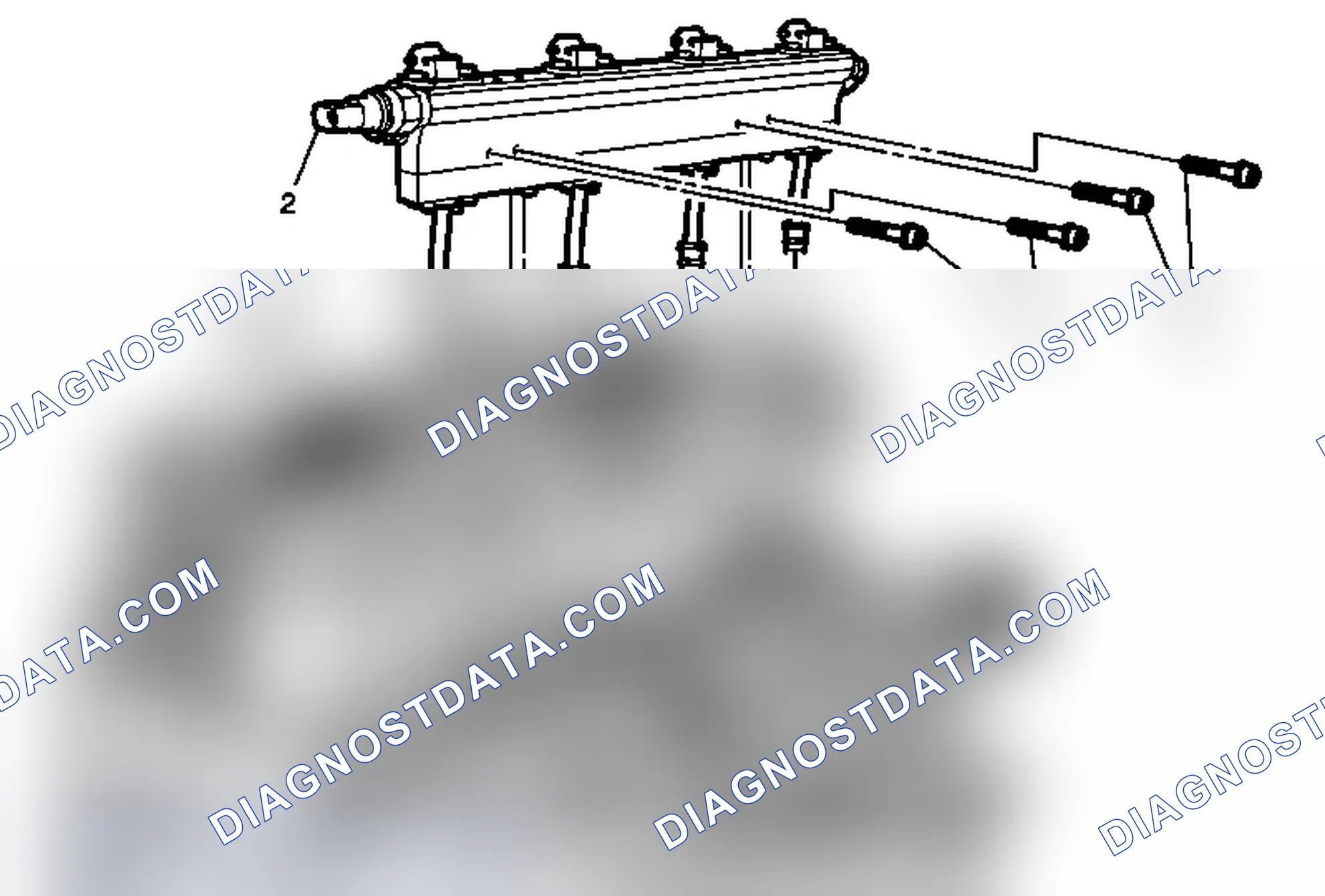 Scheme 56: Fuel Injection Fuel Rail Assembly Replacement - Bank 2 (LPG 3 Tank)