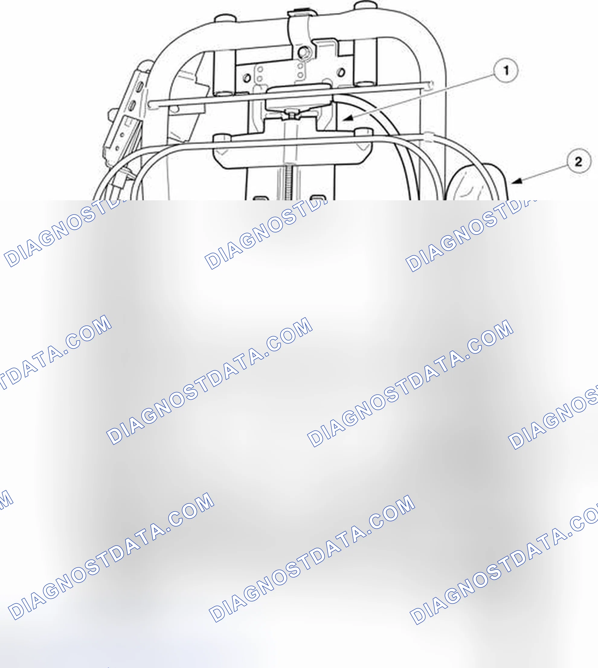 Scheme 67: Front Seat Head Restraint - Vehicles Without: Recaro Seats