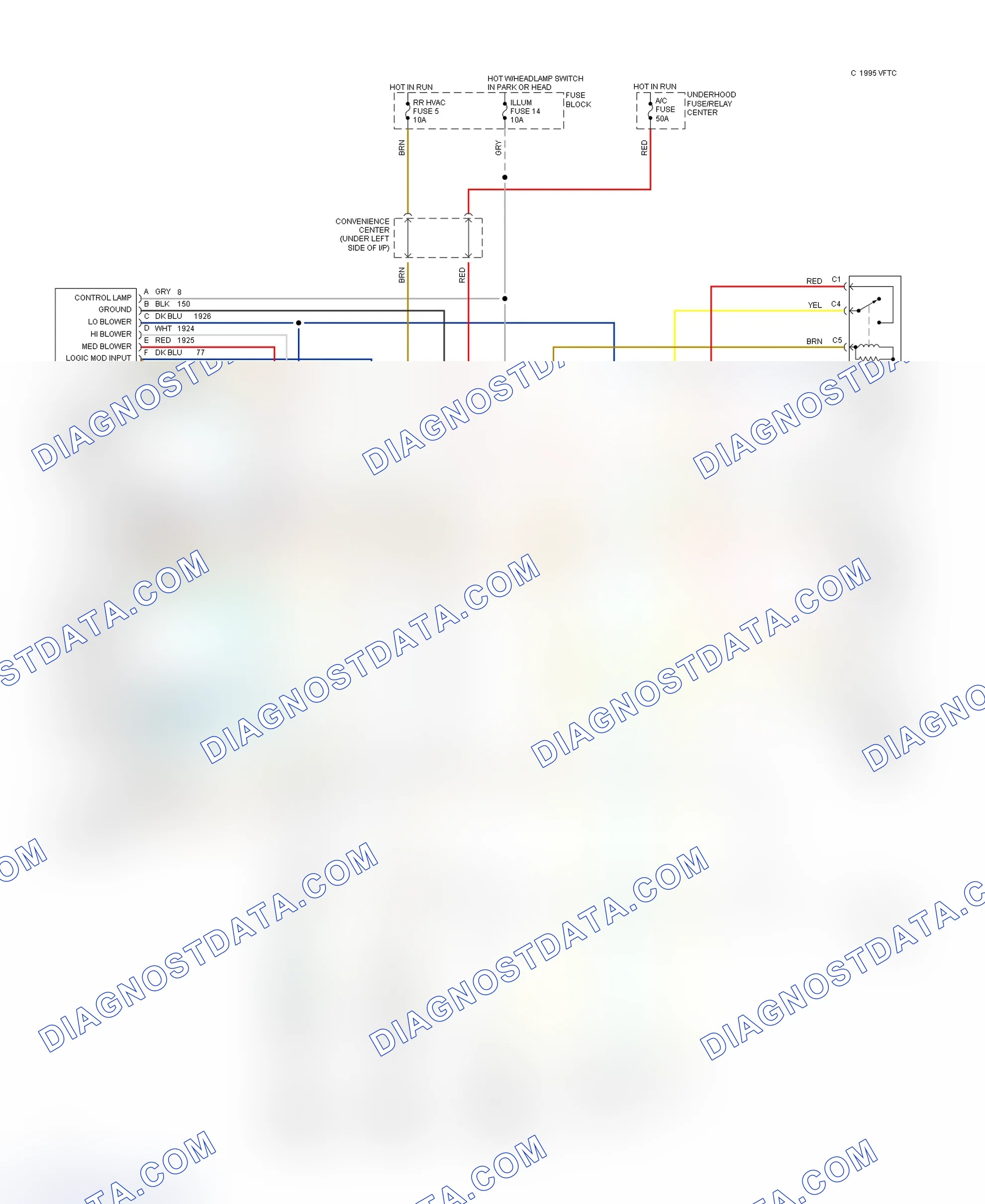 Scheme 11: Auxiliary A/C-Heater System Wiring Diagram