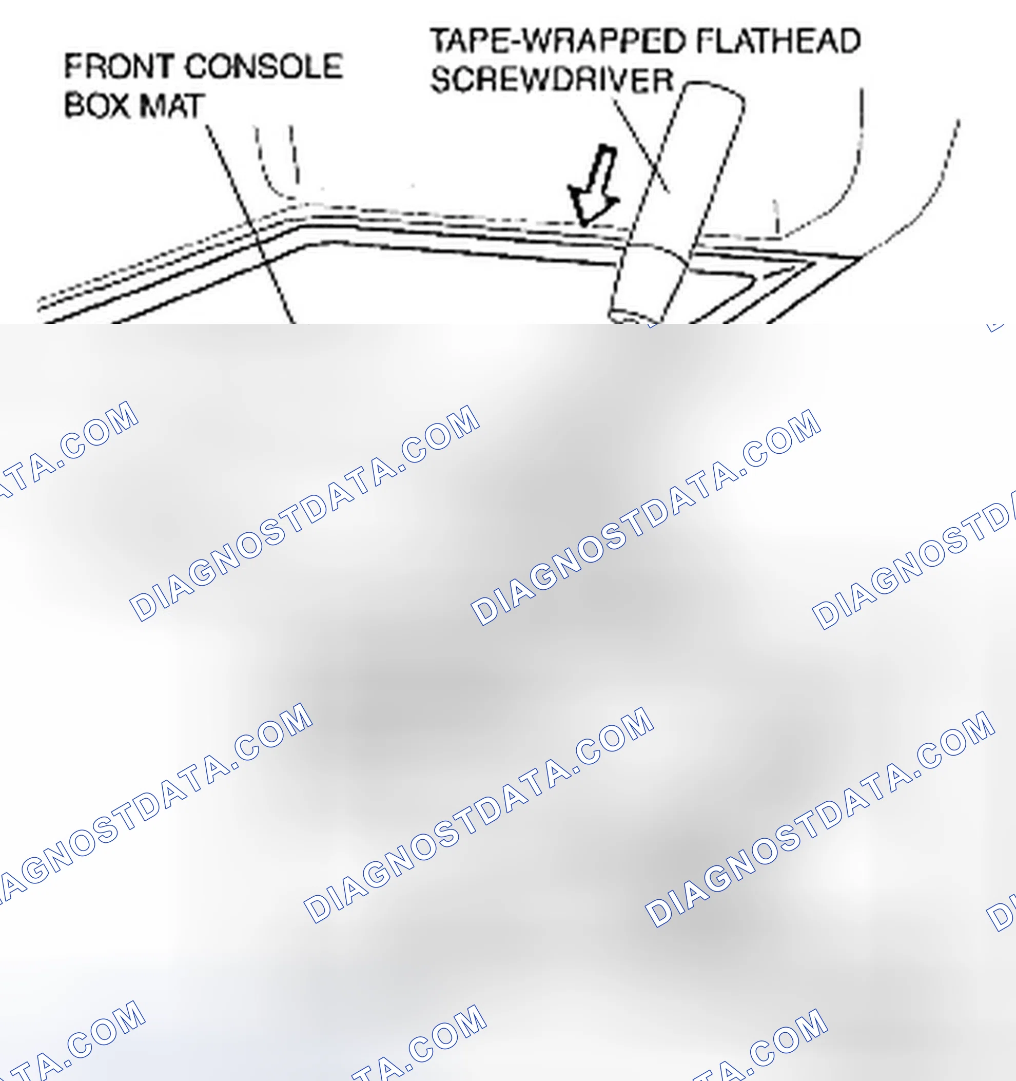 Scheme 31: FRONT CONSOLE BOX MAT REMOVAL/INSTALLATION