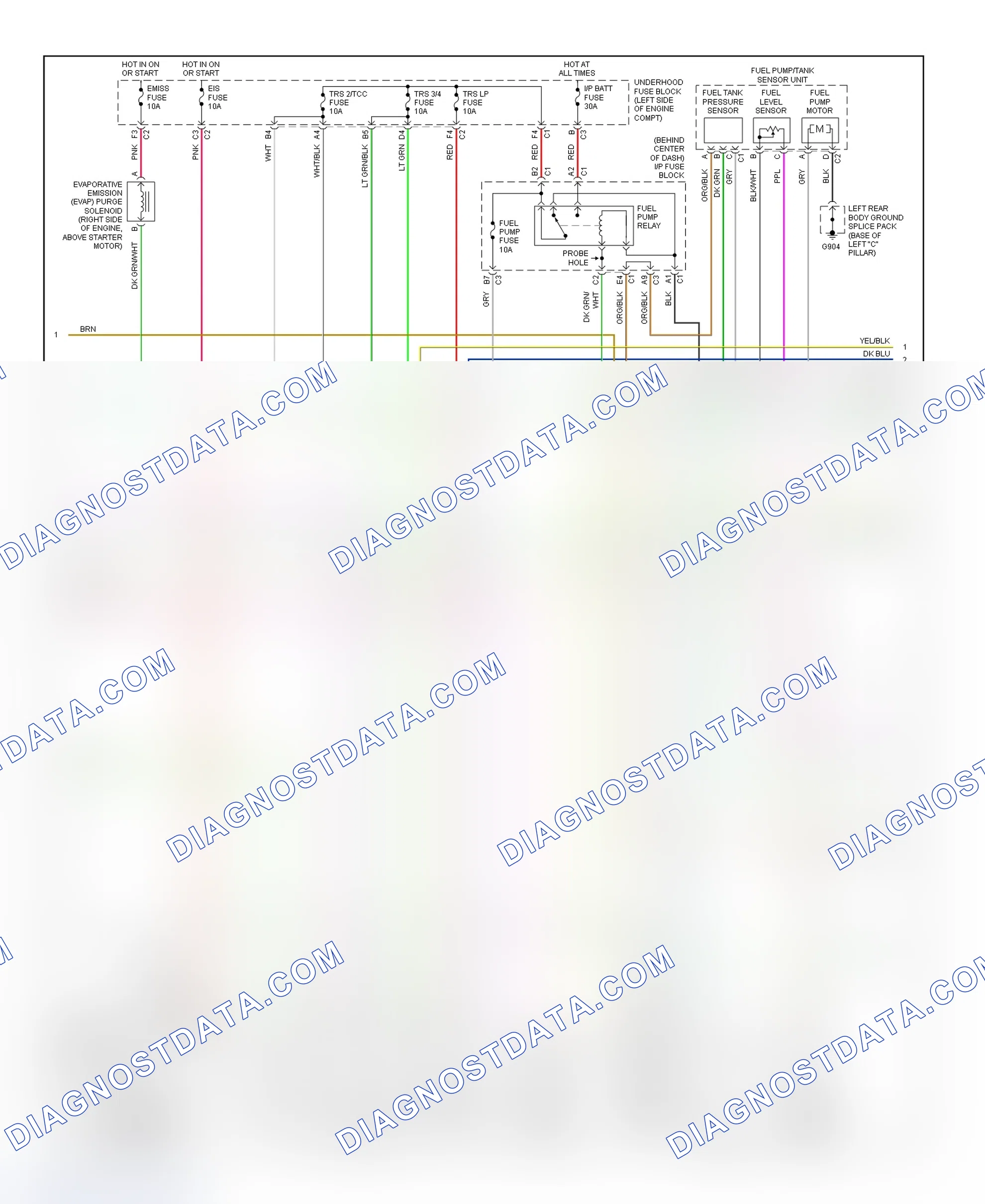 Scheme 167: PCM Wiring Diagram (Saturn SC1, SC2, SL, SL1, SL2 & SW2 - 1.9L - 2 Of 3)