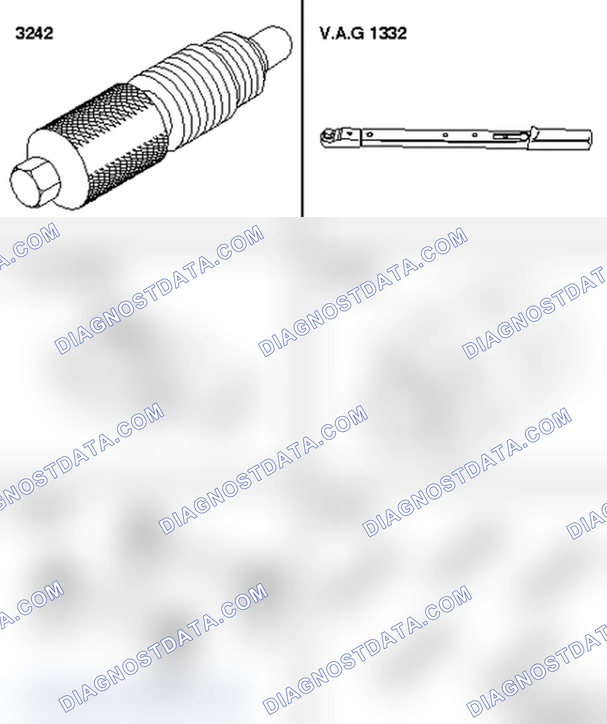 Scheme 202: Camshaft timing chains, removing from camshafts