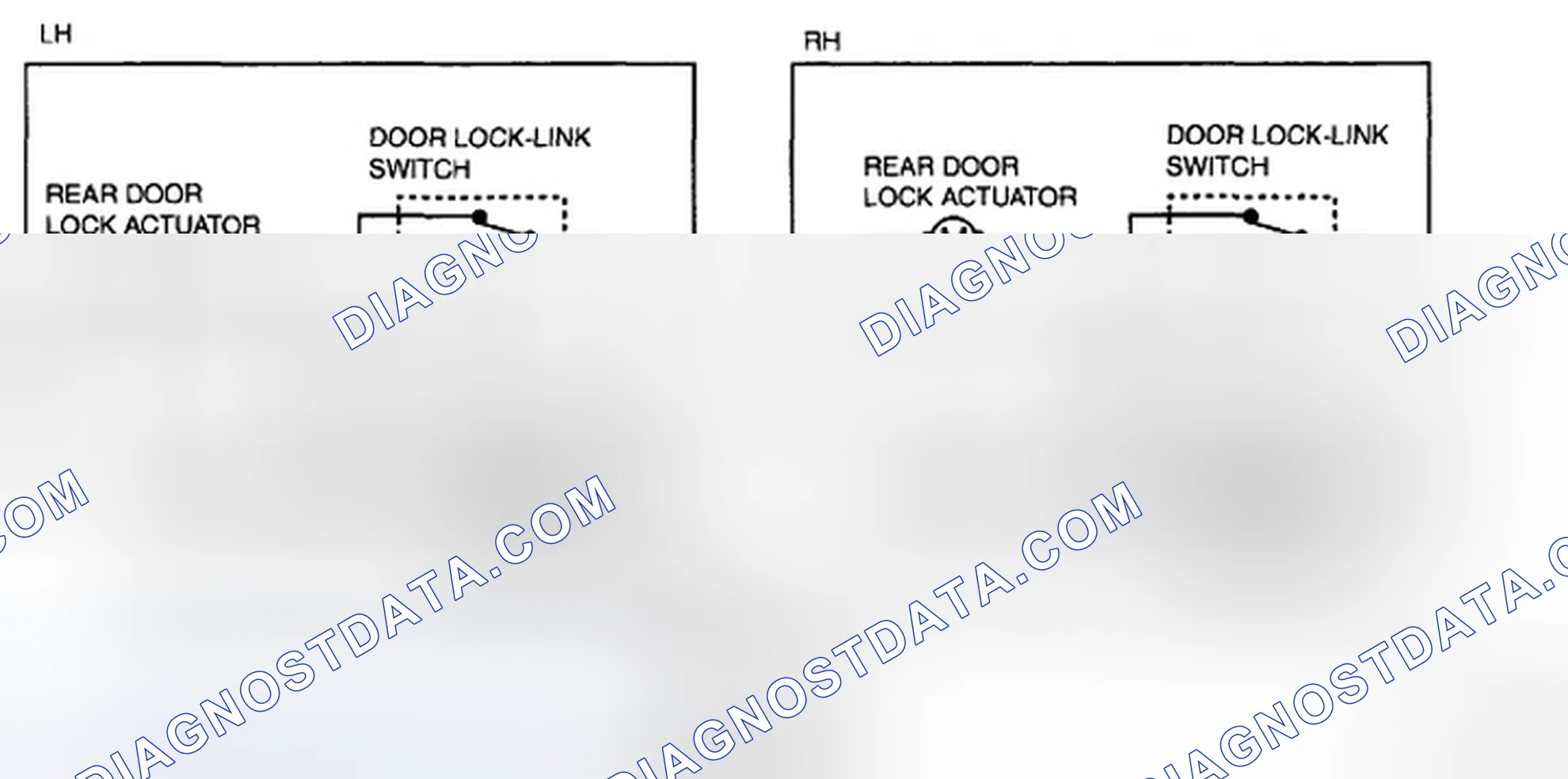 Scheme 49: REAR DOOR LATCH AND LOCK ACTUATOR INSPECTION