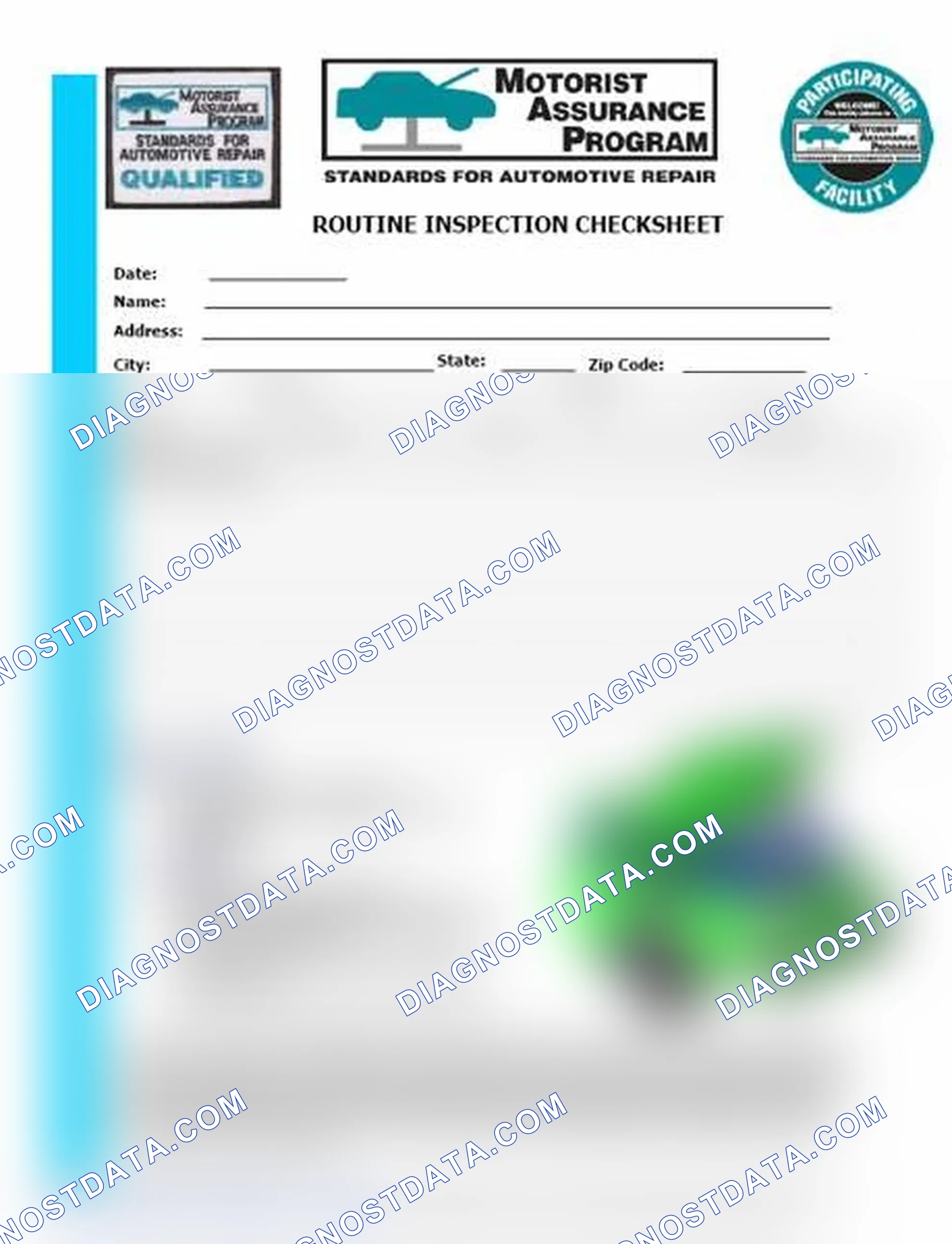 Scheme 26: Routine Inspection Checksheet (1 Of 2)