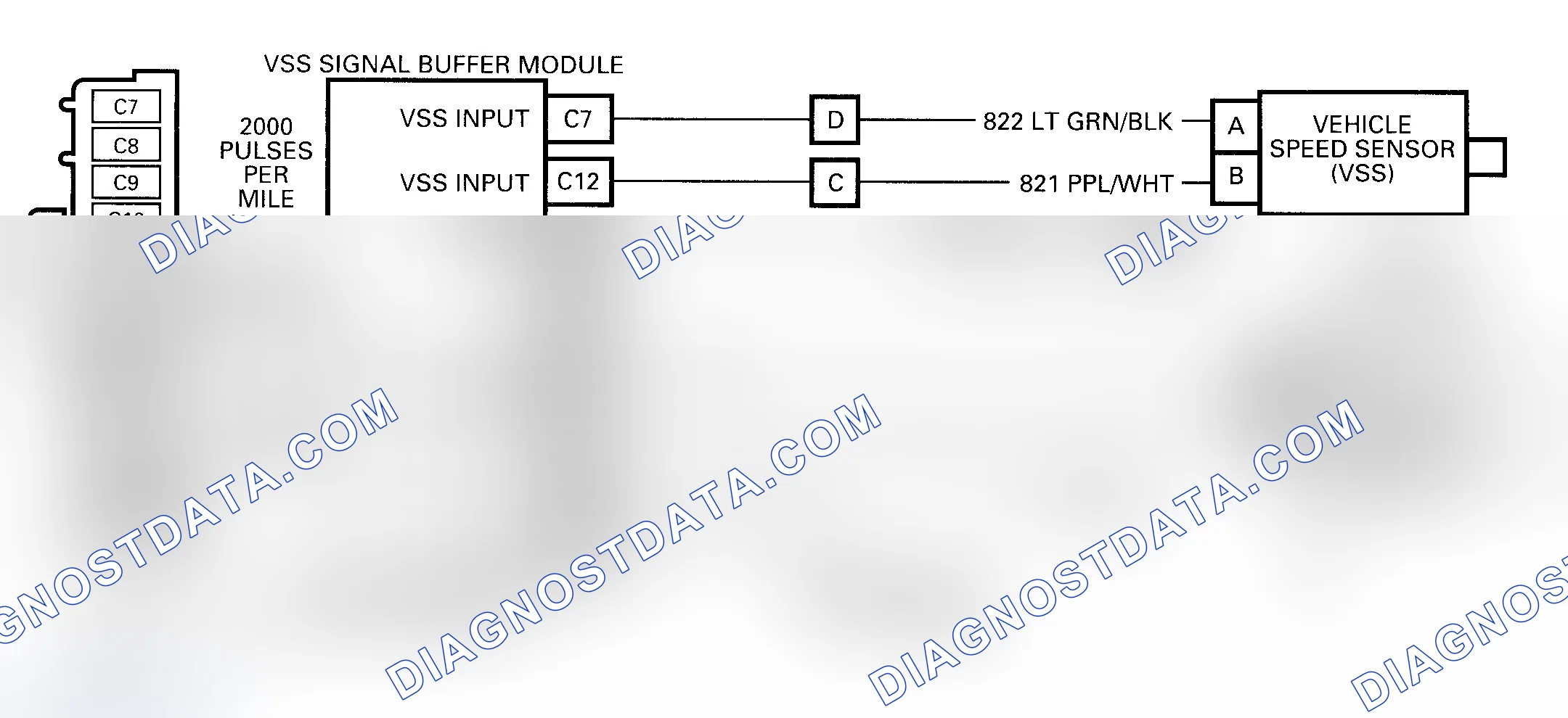 Scheme 187: Code 72 Schematic ("C", "G", "K", "L", "M" & "P" Series) VSS Circuit Loss Transmission Output Signal