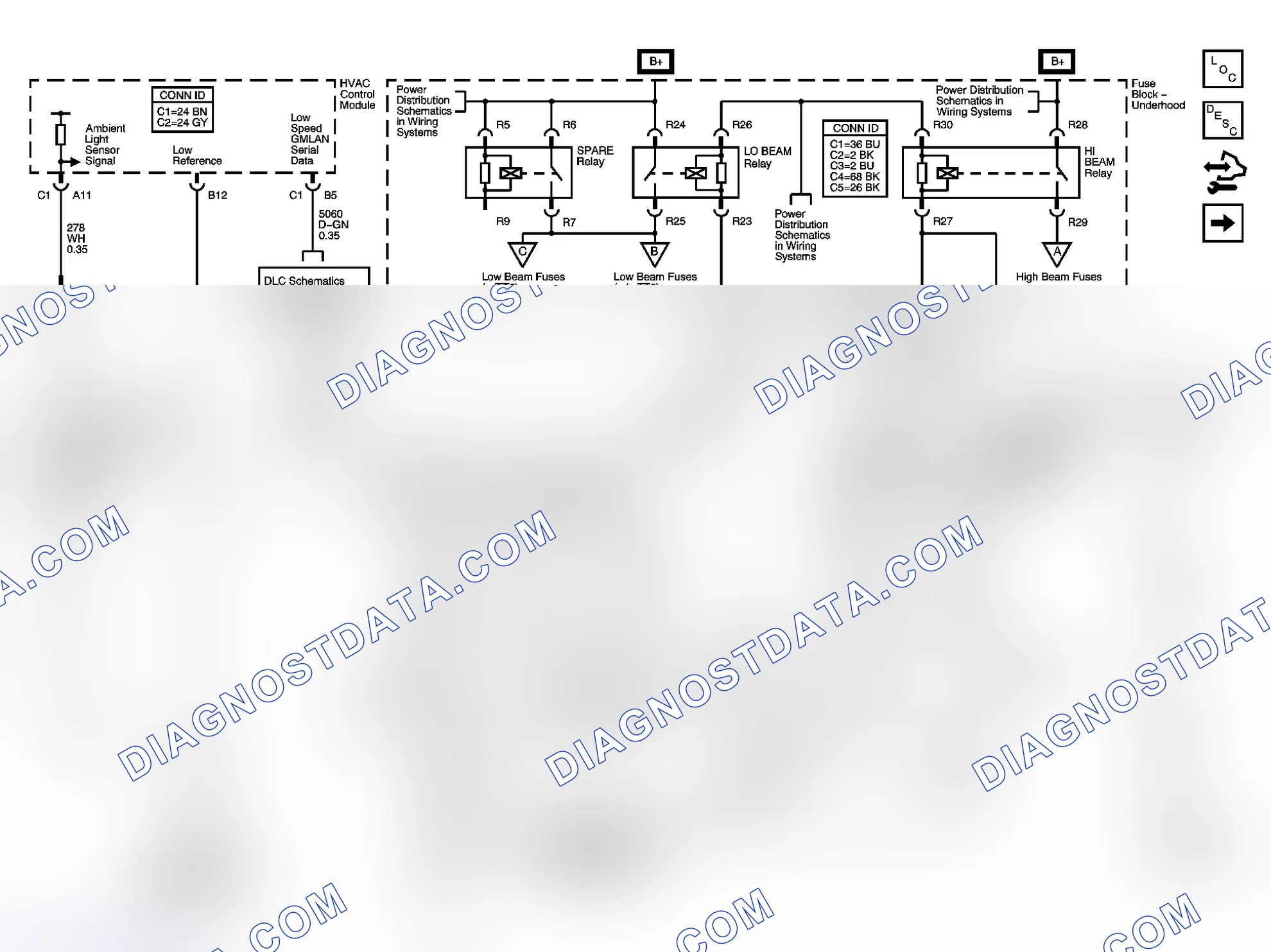 Scheme 2: Headlights/Daytime Running Lights (DRL) Schematics