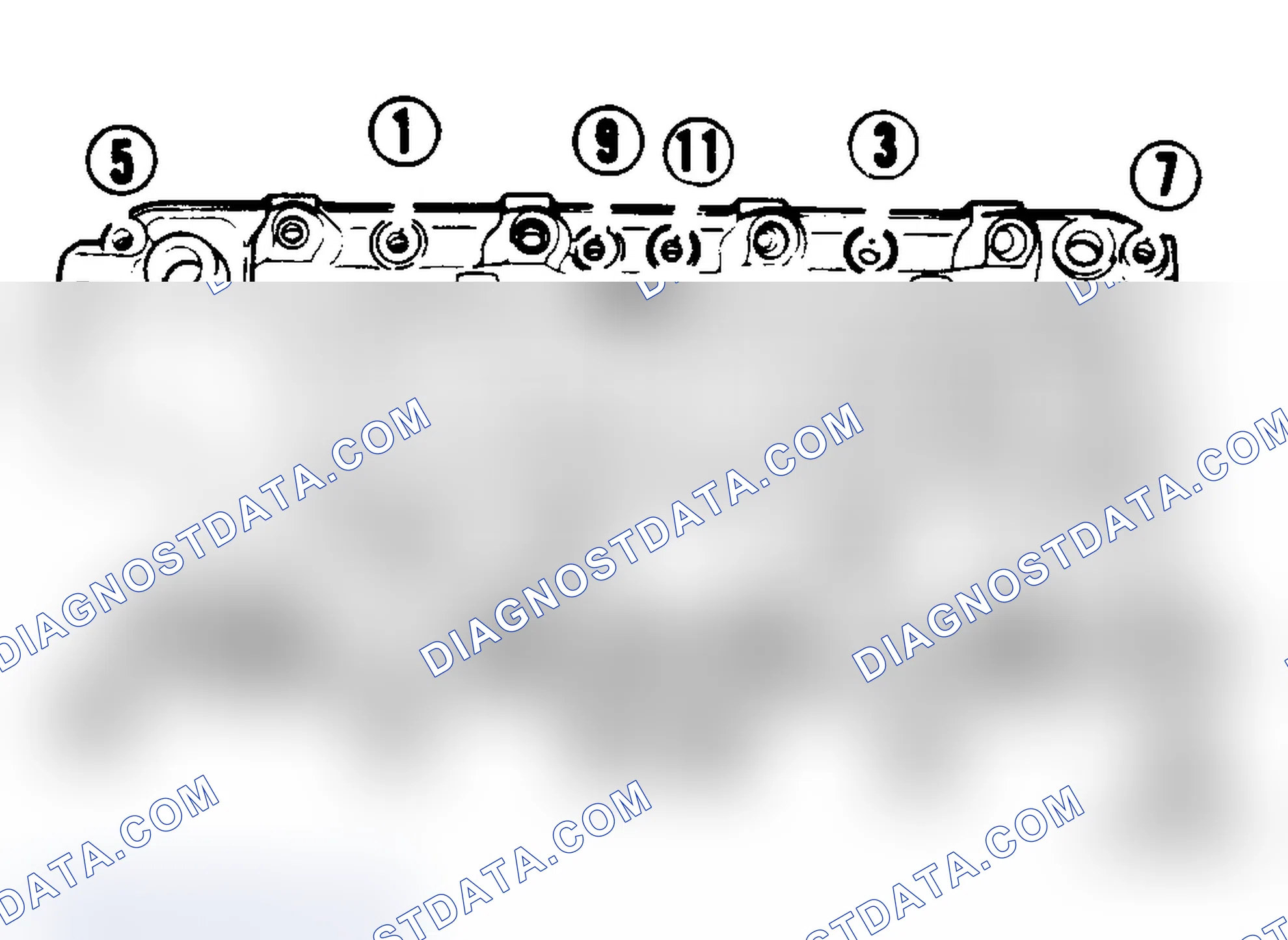Scheme 25: 5.0L Intake Manifold Bolt Tightening Sequence
