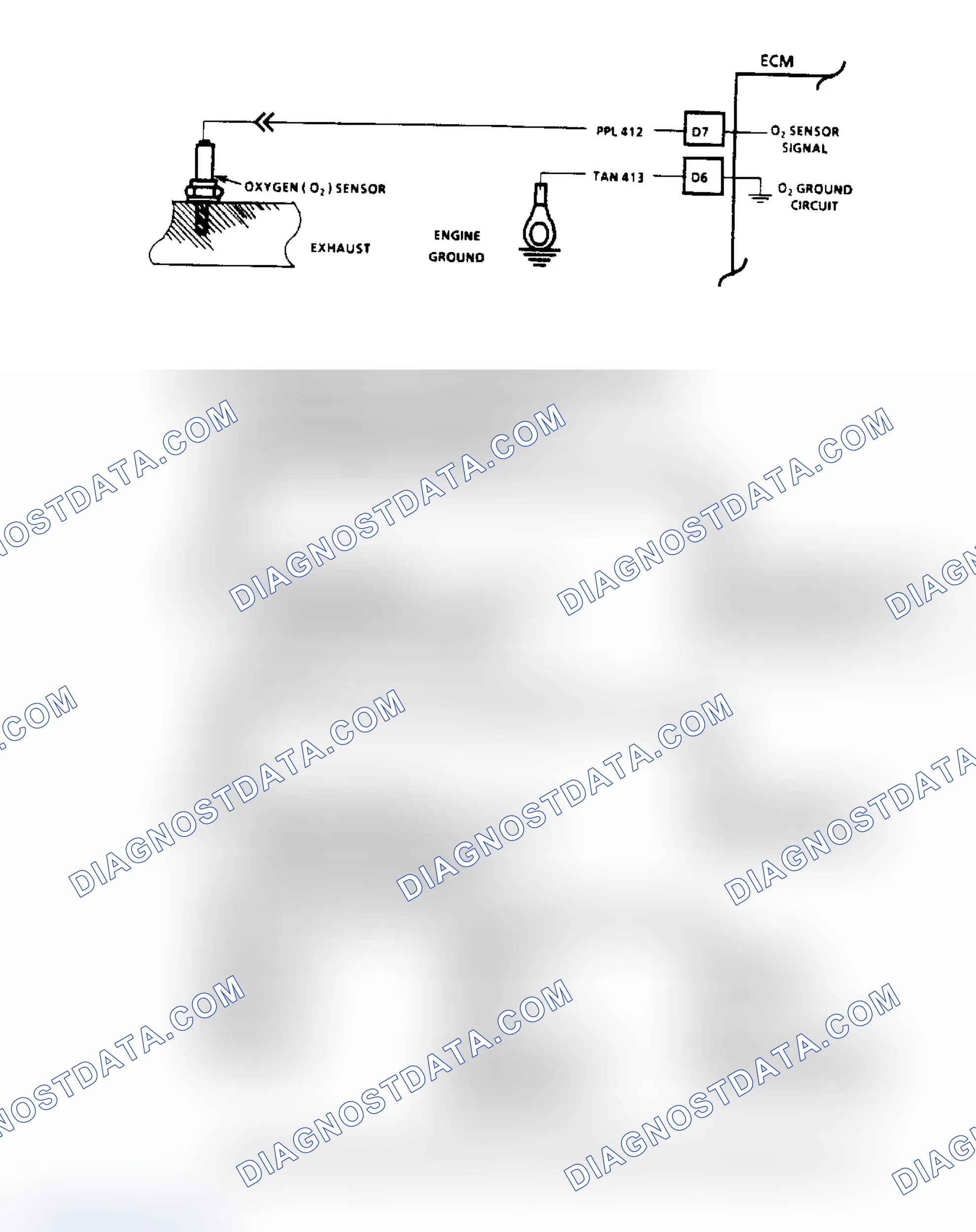 Scheme 48: Code 13, Oxygen Sensor Circuit Flow Chart & Schematic
