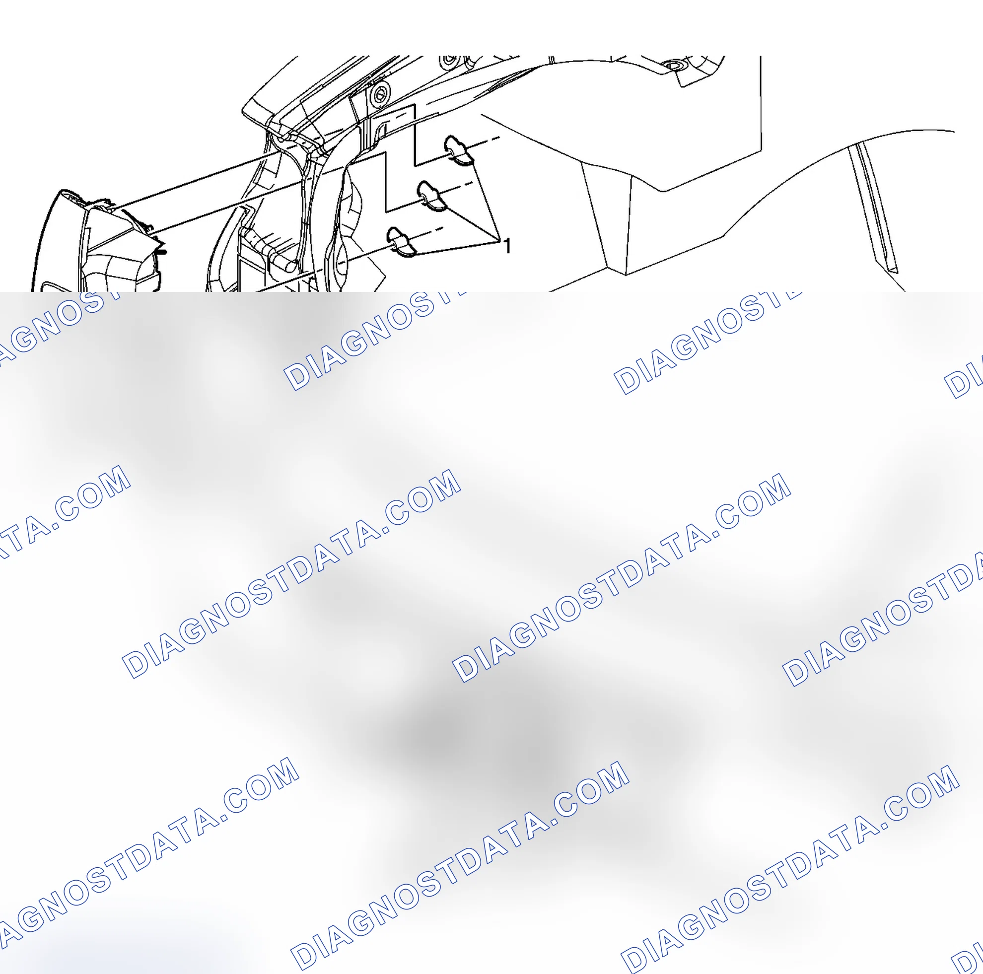 Scheme 21: Tail Lamp, Turn Signal Lamp, High Mount Stop Lamp, License Lamp, Backup Lamp Replacement - Rear