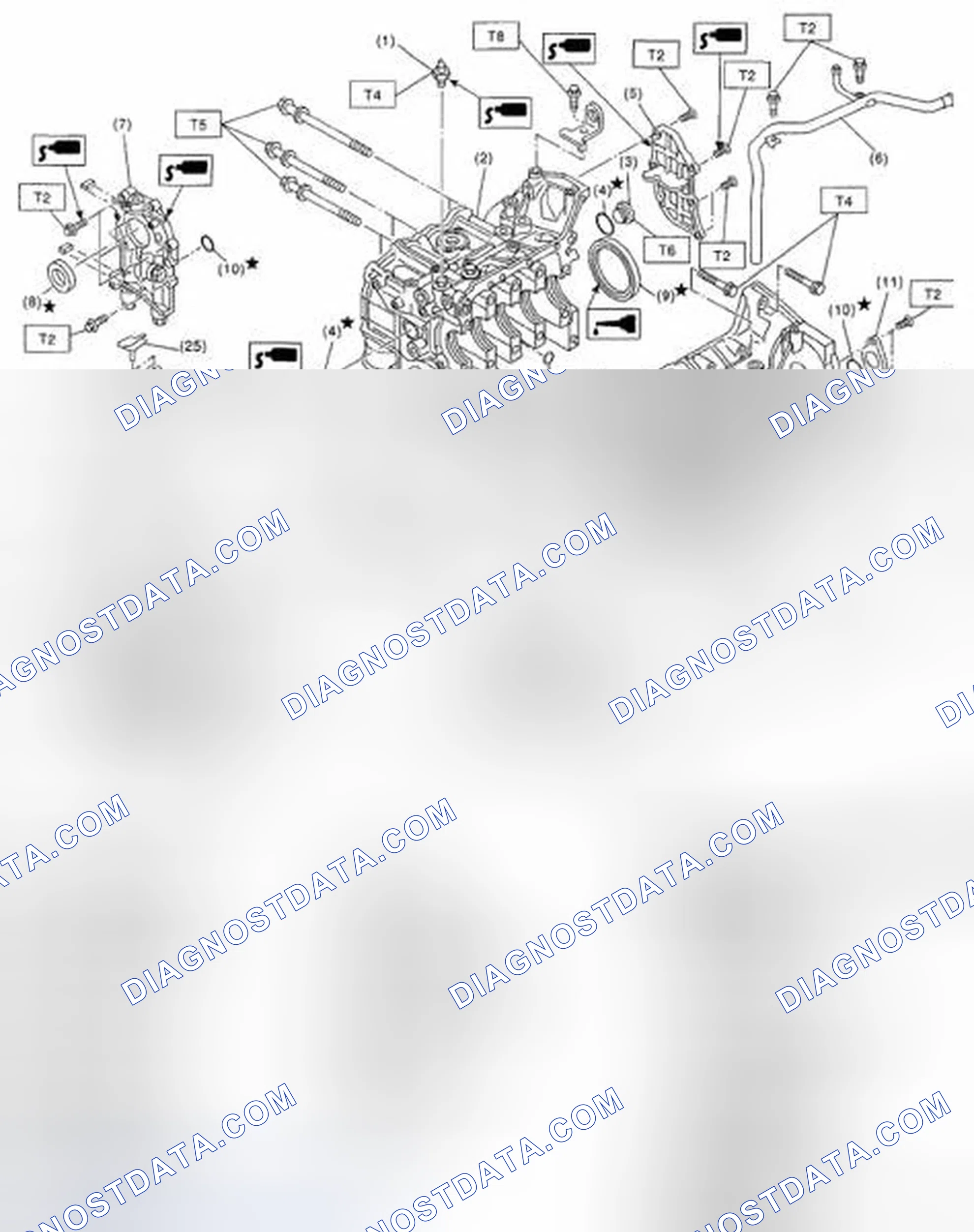 Scheme 45: Identifying Cylinder Block Components With Torque Specifications