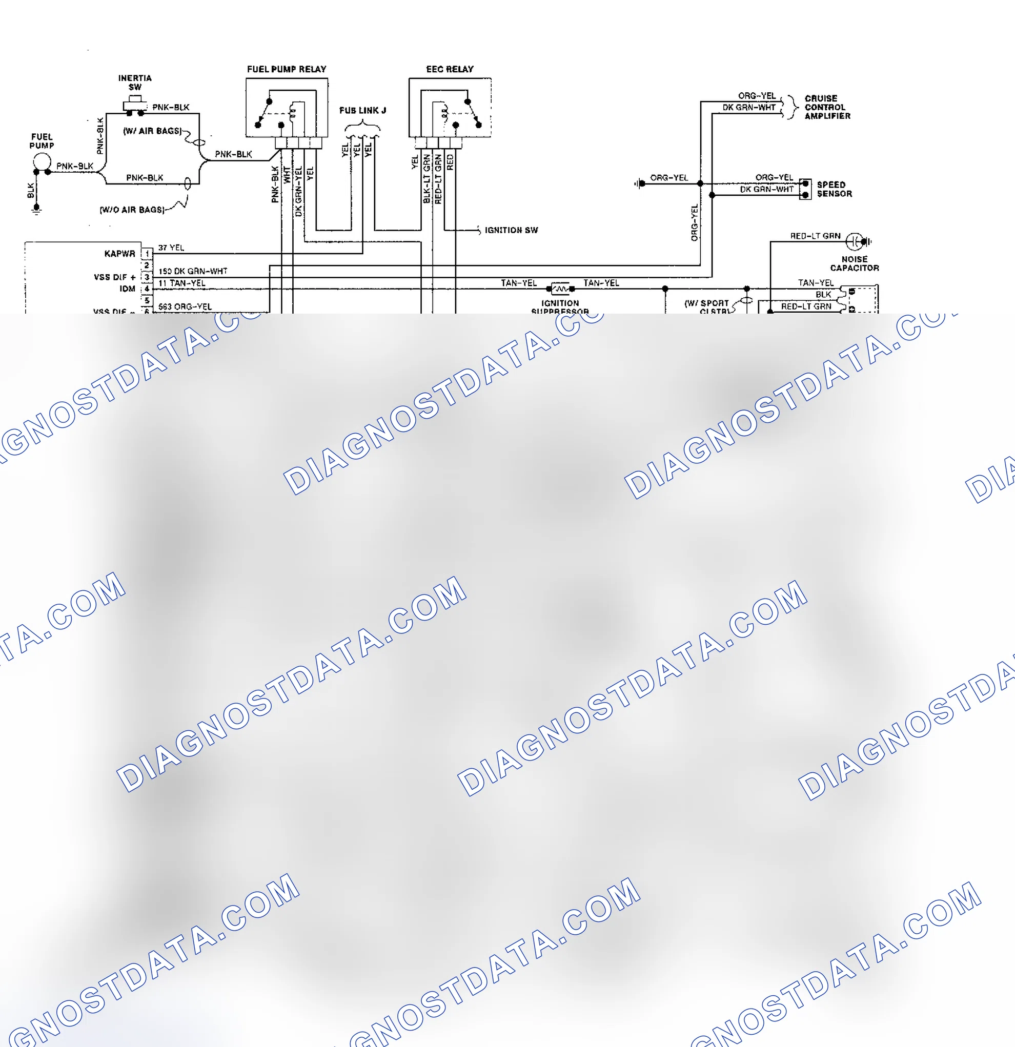 Scheme 106: 2.3L Tempo & Topaz EEC-IV Wiring Diagram