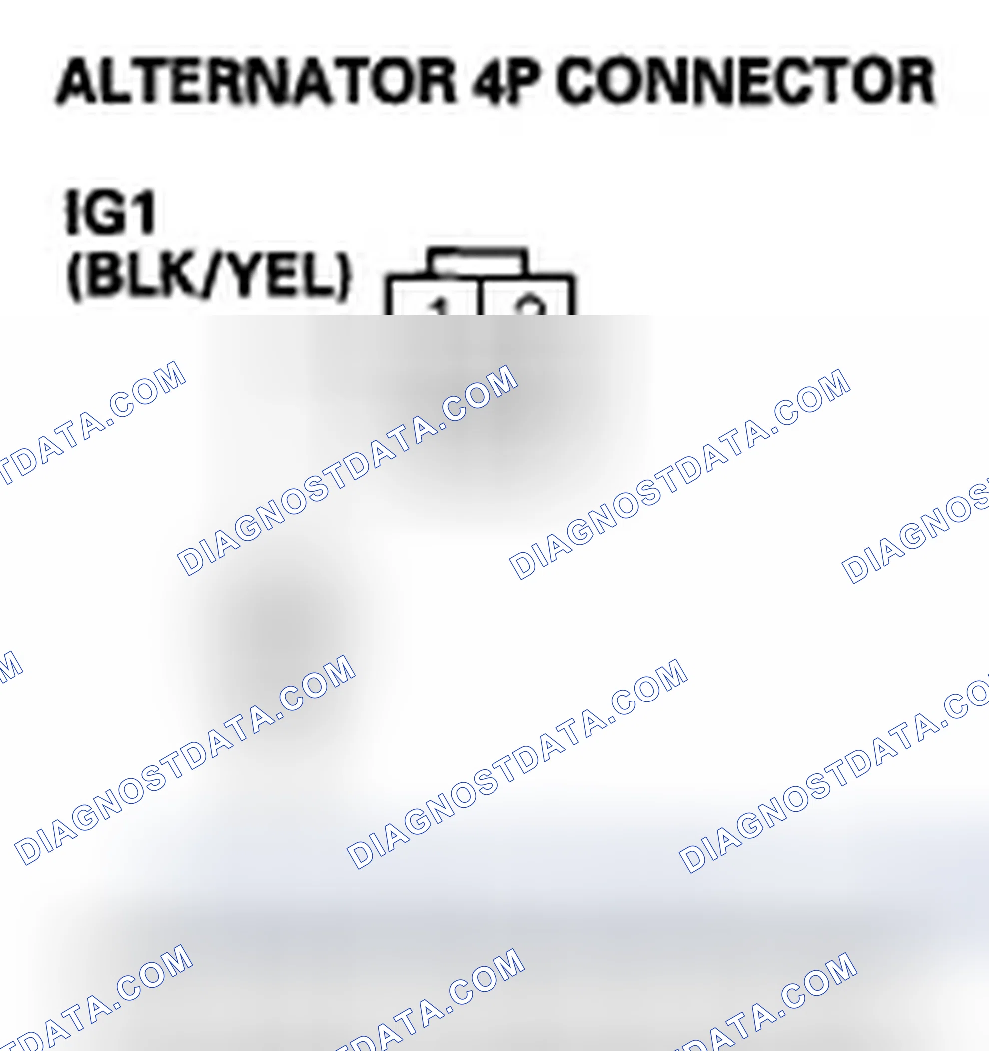 Scheme 432: DTC P16BC: Alternator FR Terminal Circuit/IGP Circuit Low Voltage
