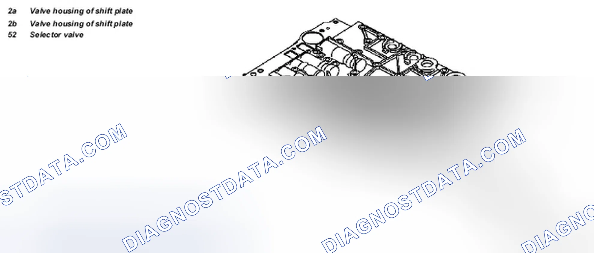 Scheme 375: Identifying Valve Housing Of Shift Plate, Selector Valve