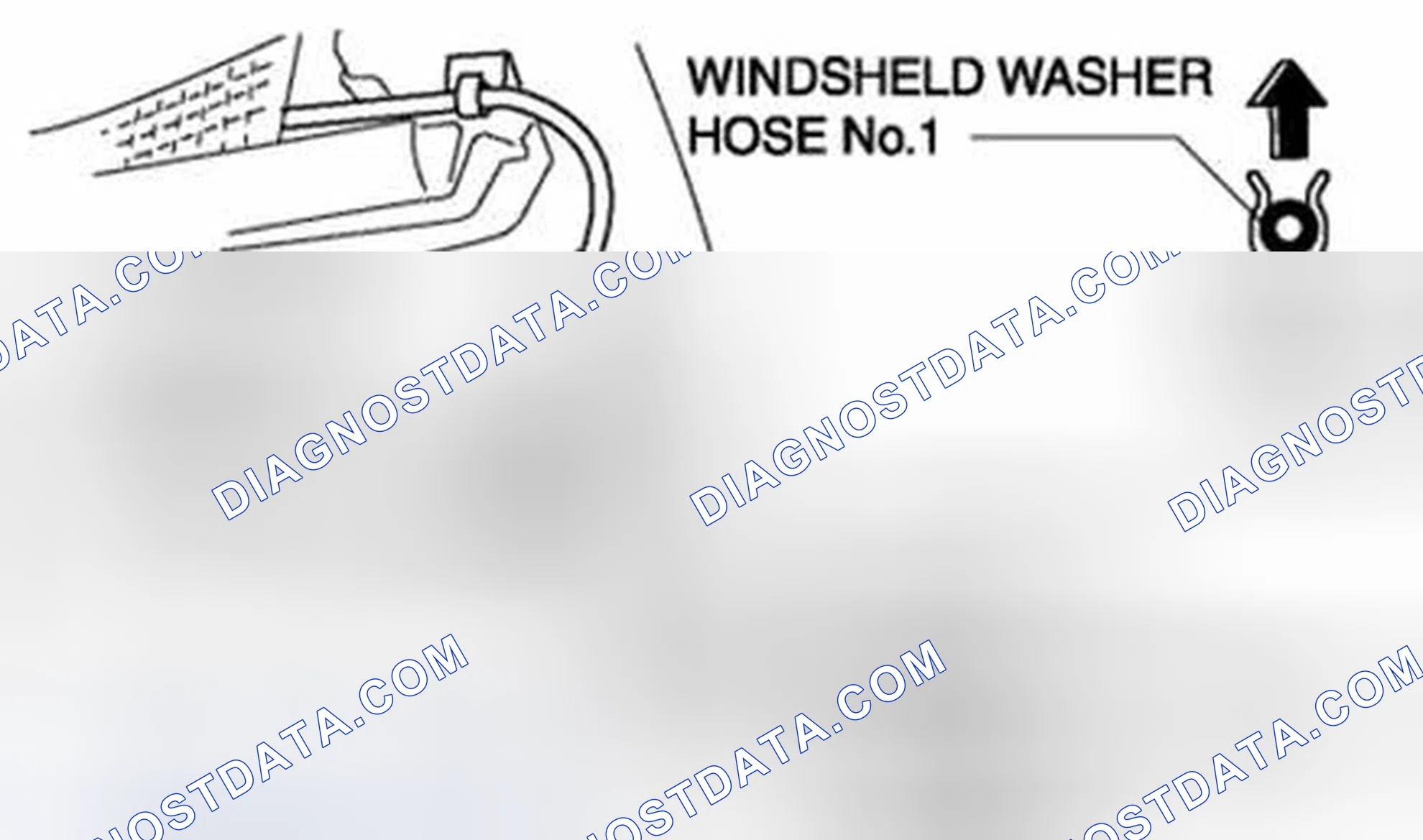 Scheme 25: WINDSHIELD WASHER HOSE REMOVAL/INSTALLATION