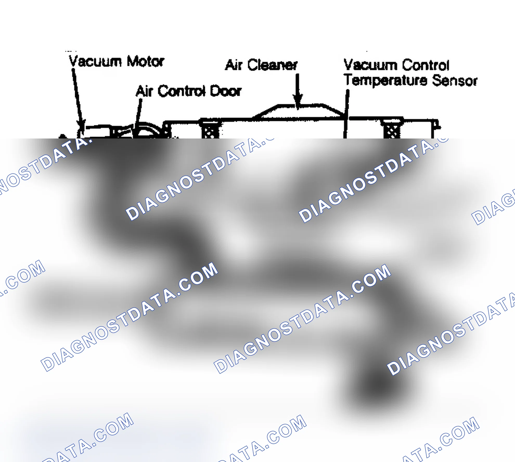 Scheme 64: Thermostatic Air Cleaner Assembly Showing Air Flow into Carburetor