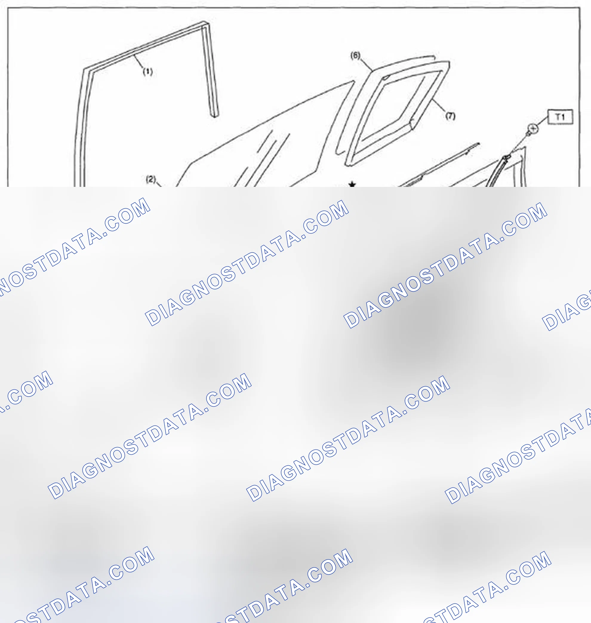Scheme 4: REAR DOOR GLASS