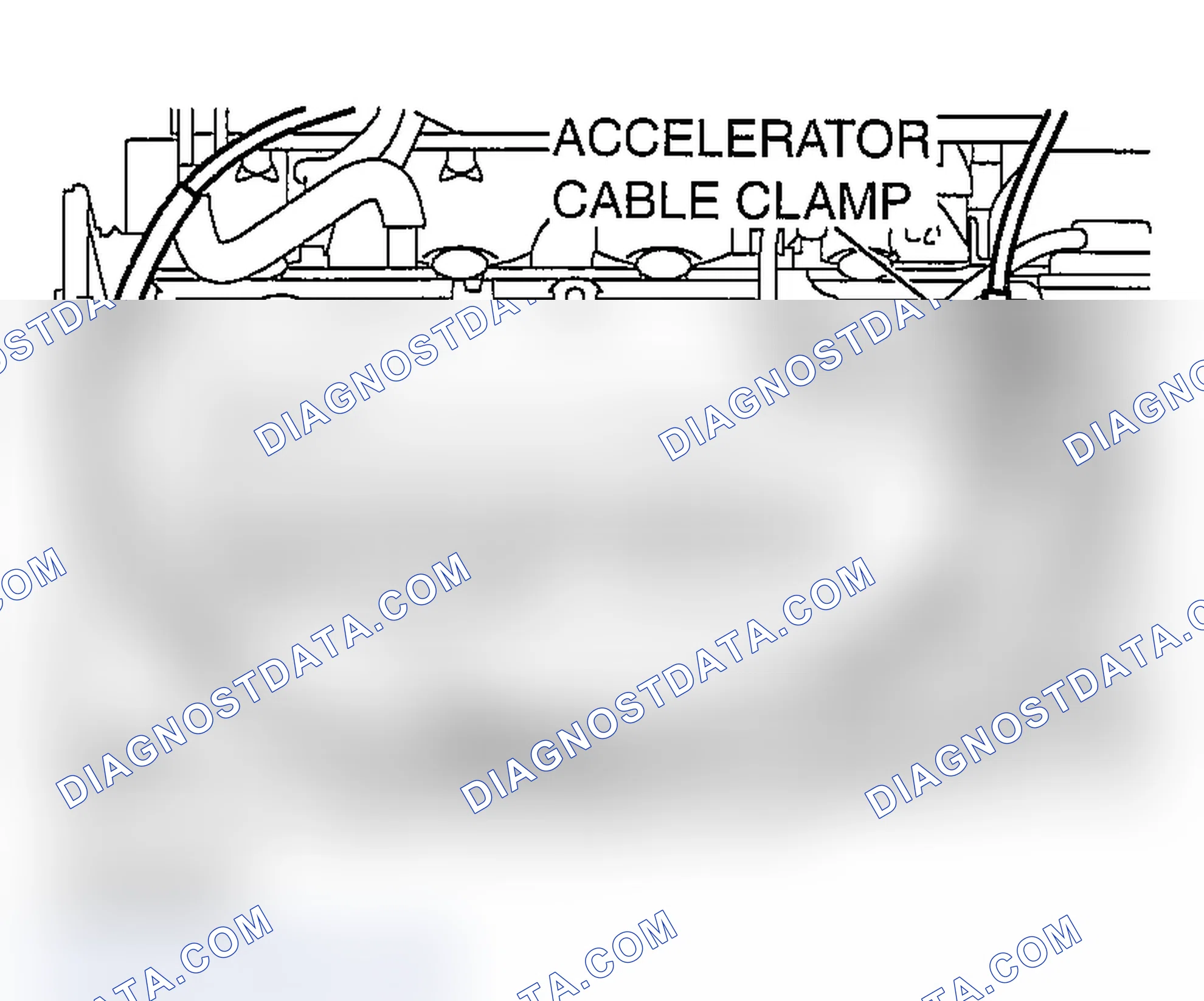 Scheme 129: >> A << ACCELERATOR CABLE ASSEMBLY INSTALLATION