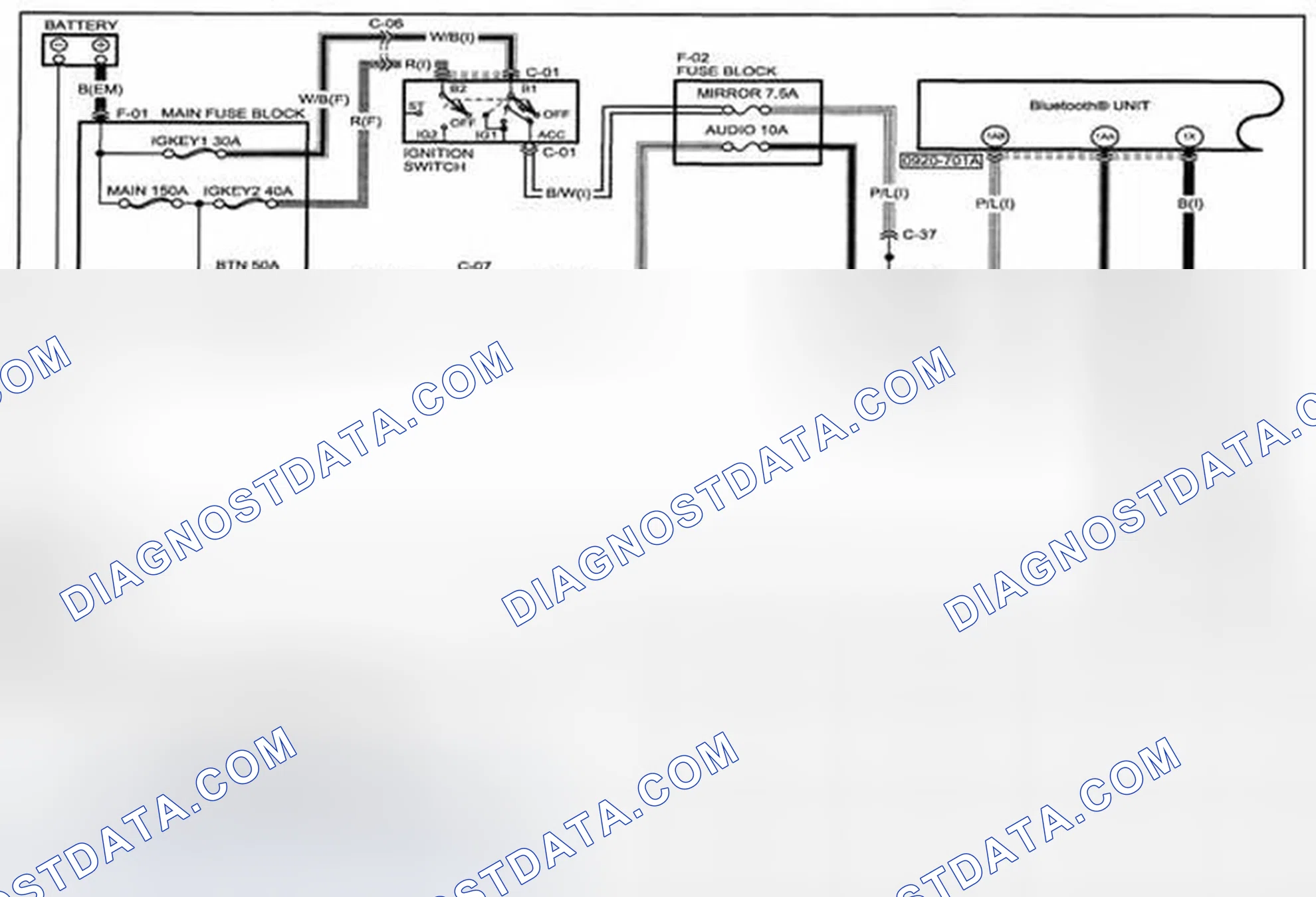 Scheme 328: Bluetooth® System (Hands-Free Telephone System) Wiring Diagram - 0920-7a (1 Of 2)