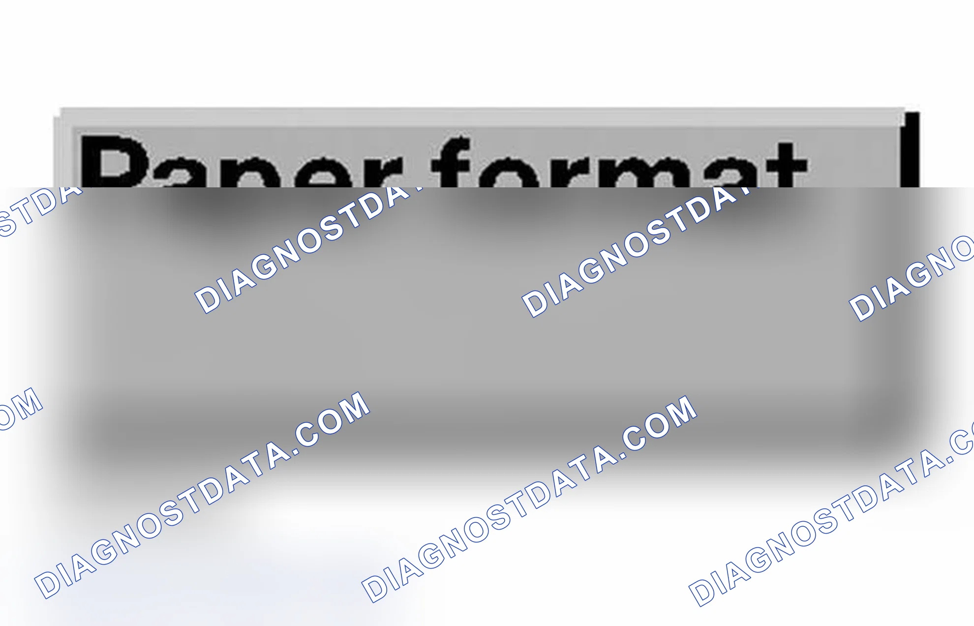 Scheme 671: Identifying Paper Format