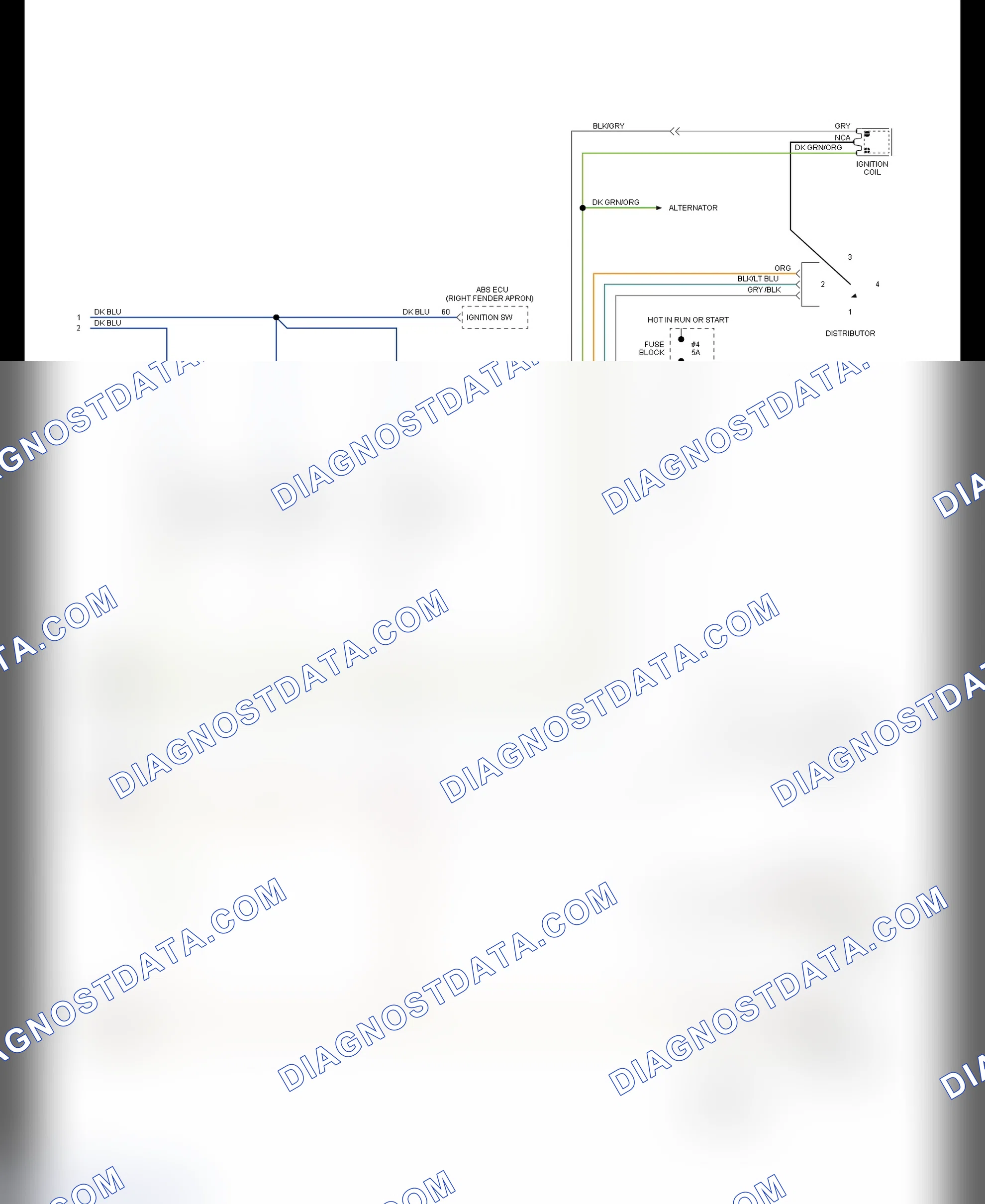 Scheme 21: PCM Wiring Diagram Shadow & Sundance 2.2L & 2.5L - (2 Of 2)