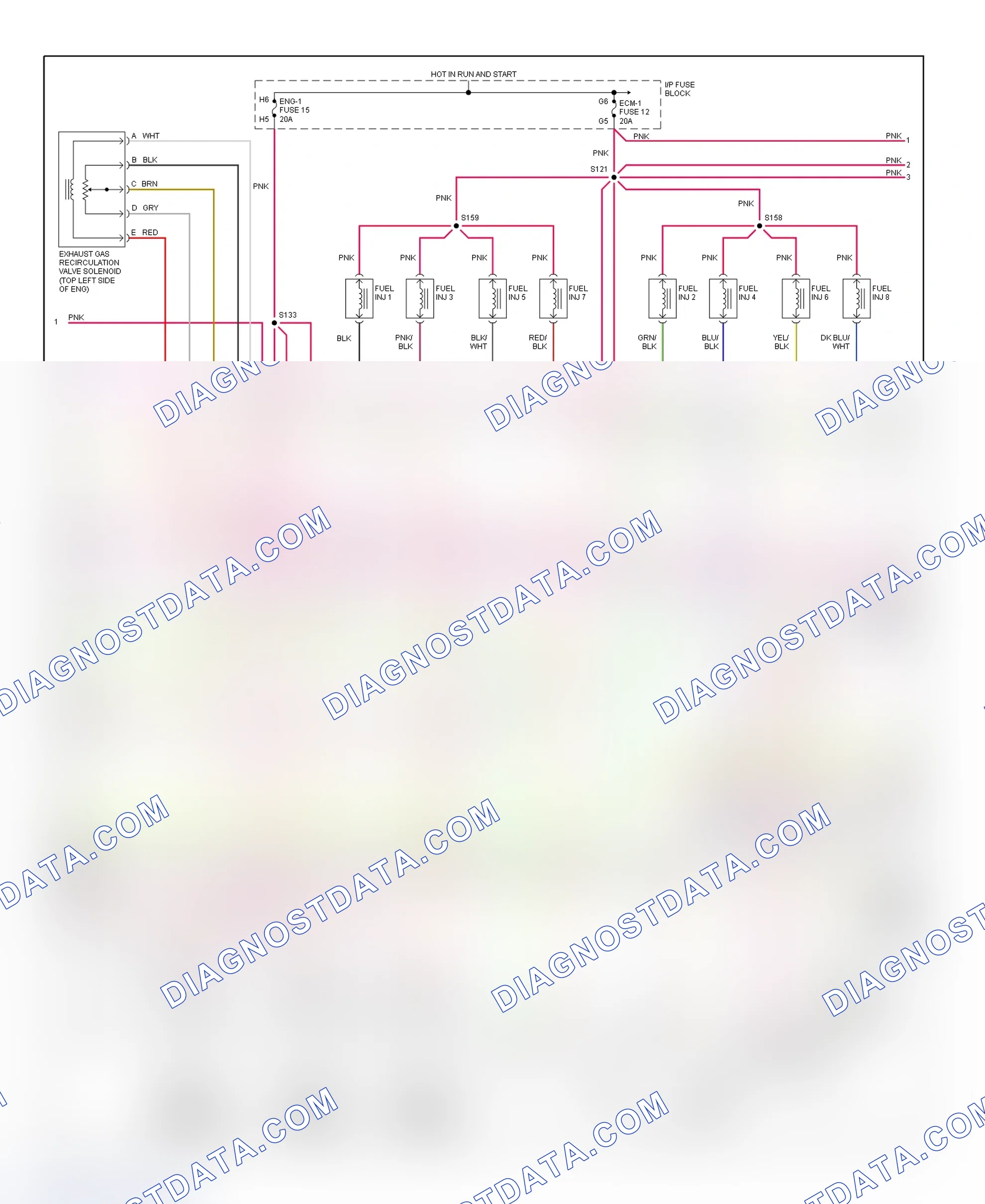 Scheme 107: PCM Wiring Diagram (Forward Control - Motorhome Chassis - 7.4L - 2 Of 4)