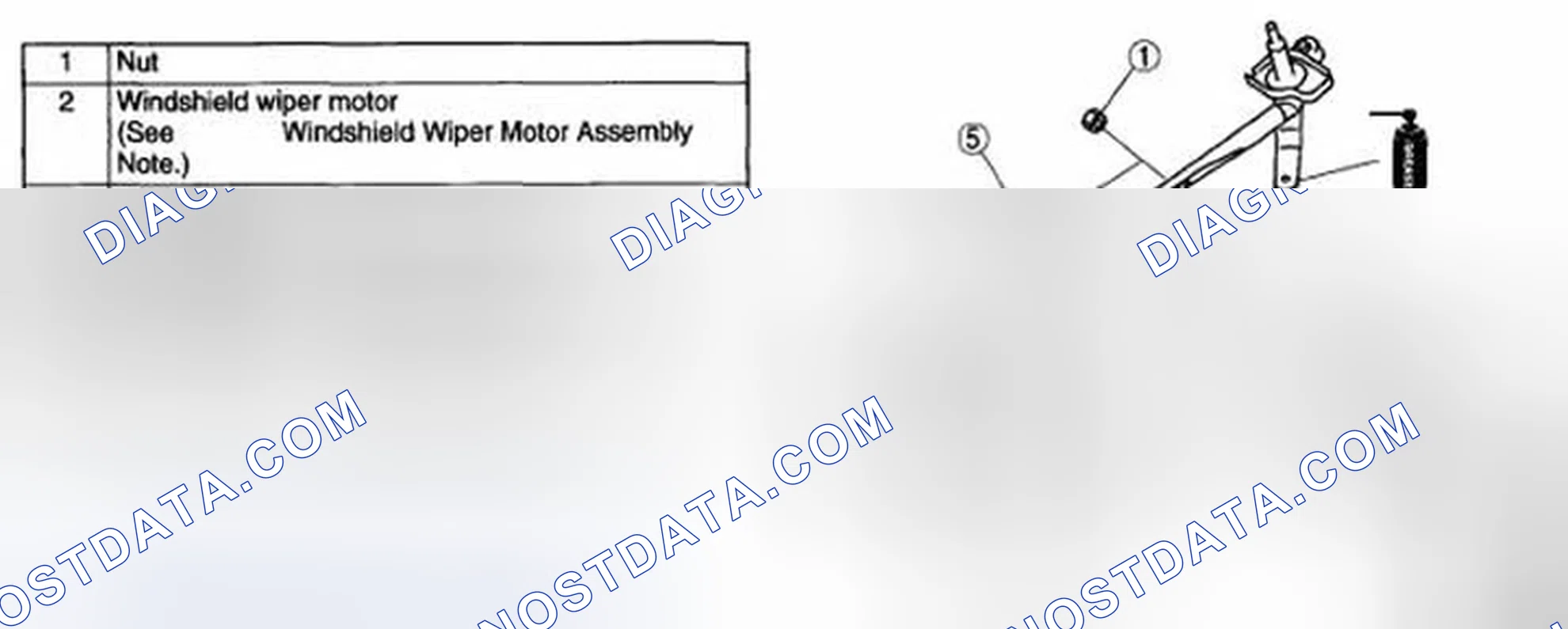 Scheme 6: WINDSHIELD WIPER MOTOR DISASSEMBLY/ASSEMBLY