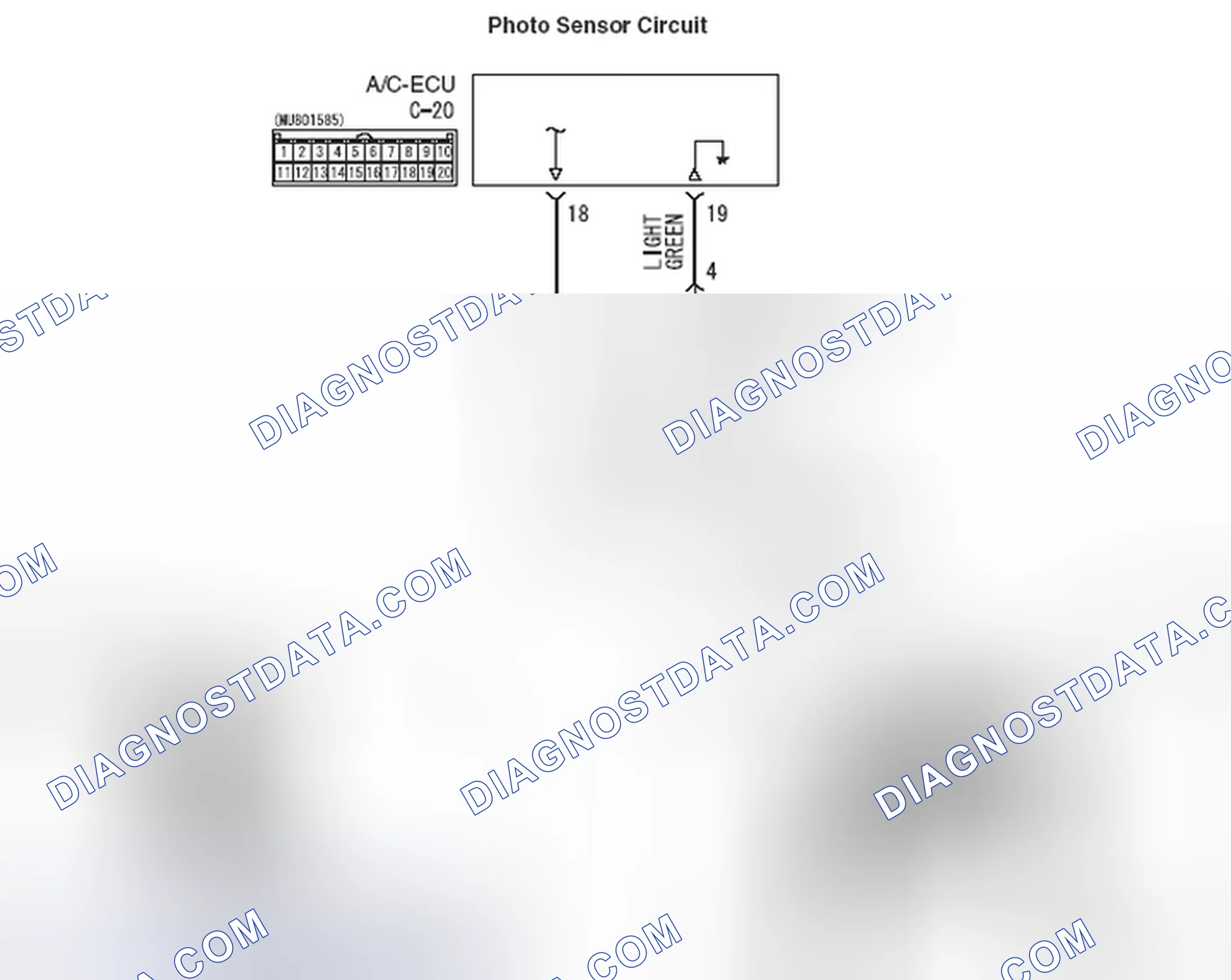 Scheme 100: INSPECTION PROCEDURE 11: When Sunlight Intensity Changes, Air Outlet Temperature Does Not Change.