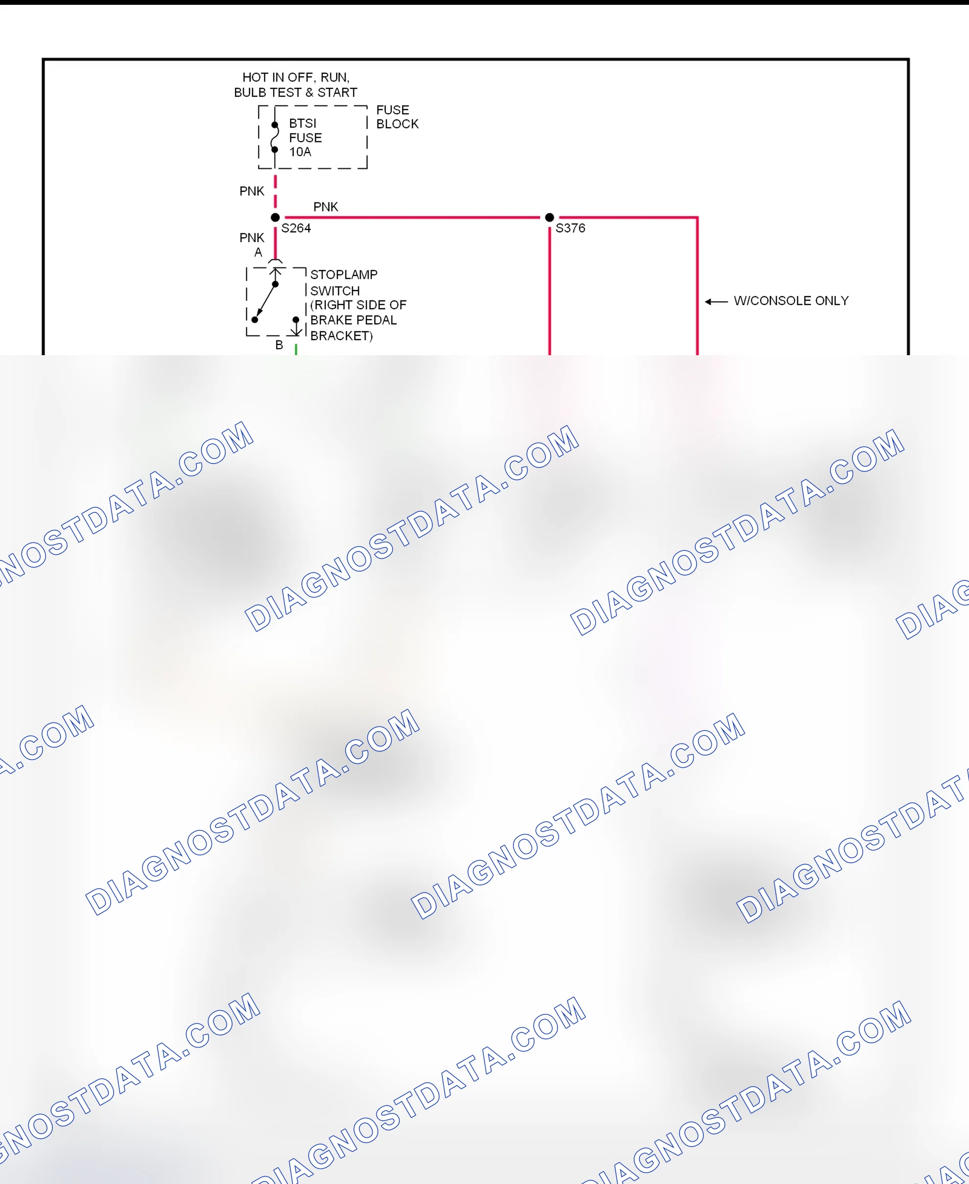 Fig. 34: Shift Interlock System Wiring Diagram (1999 Grand Prix)