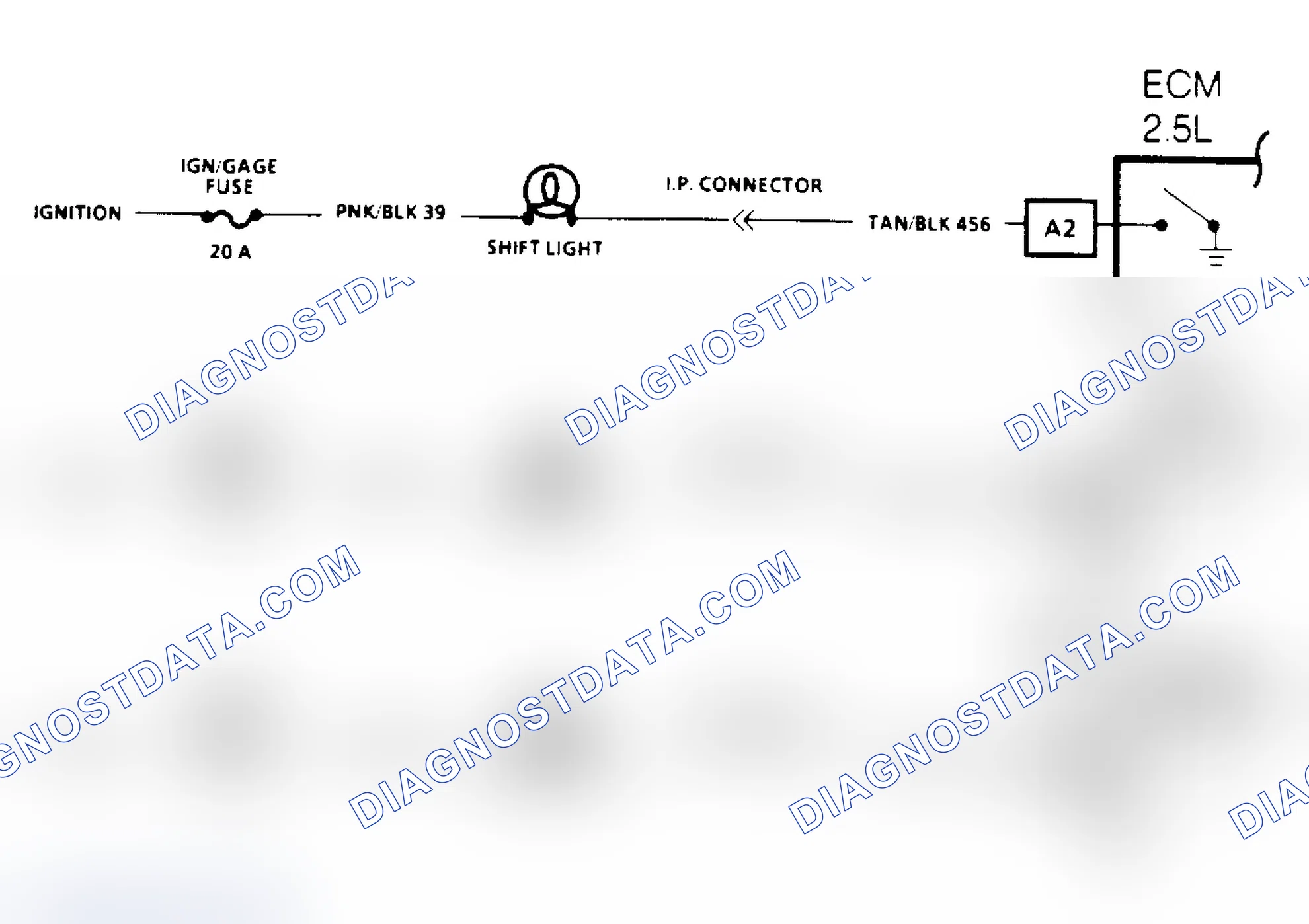 Scheme 139: Manual Transmission Shift Light Check Schematic