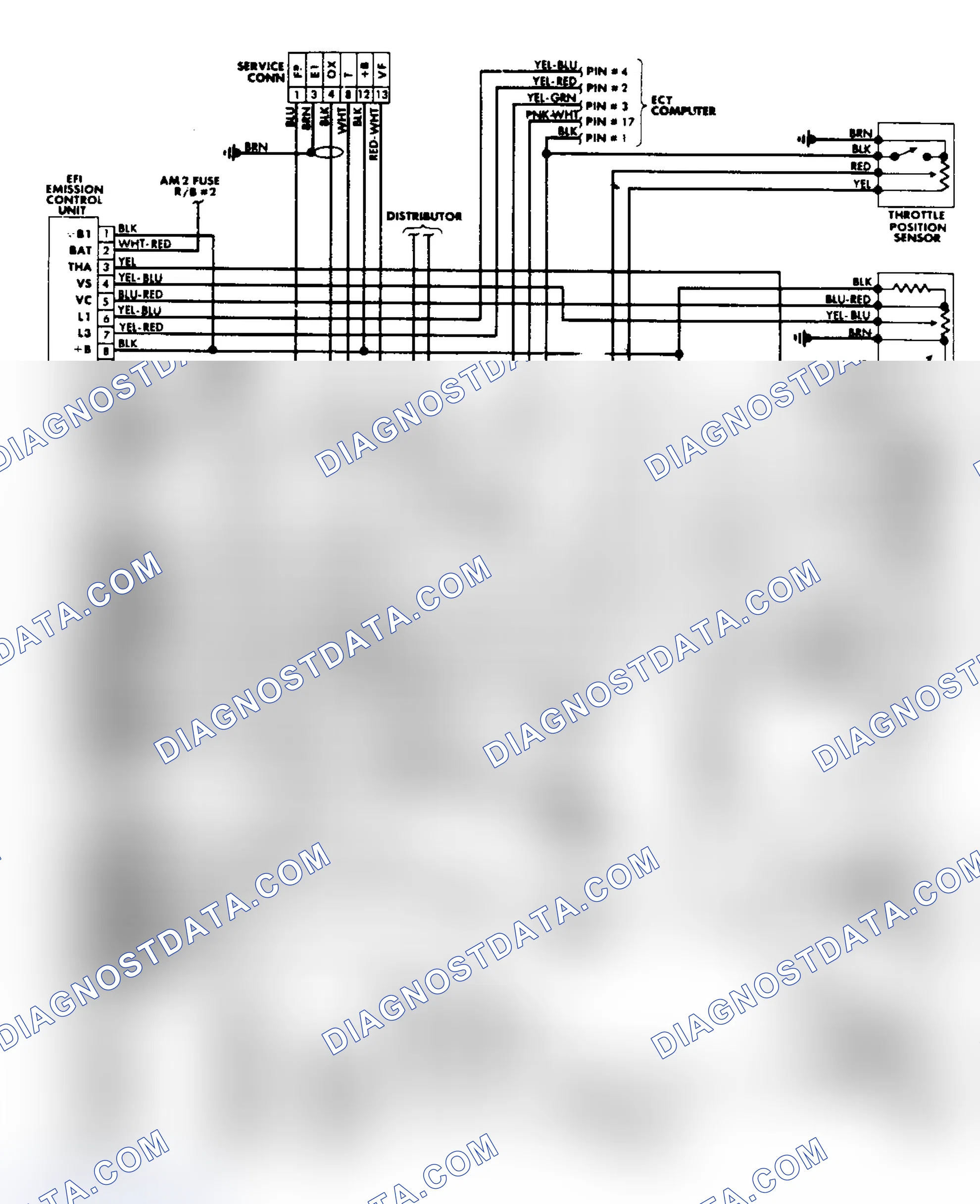 Scheme 60: EFI/TCCS Wiring Diagram (MR2)